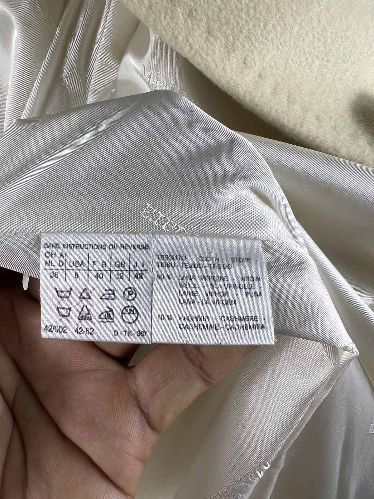 Max Mara × Weekend Max Mara 🔥 MAX MARA LUXURY CREAM WHITE OVER COAT🔥 Size L / US 10 / IT 46 - 11 Thumbnail