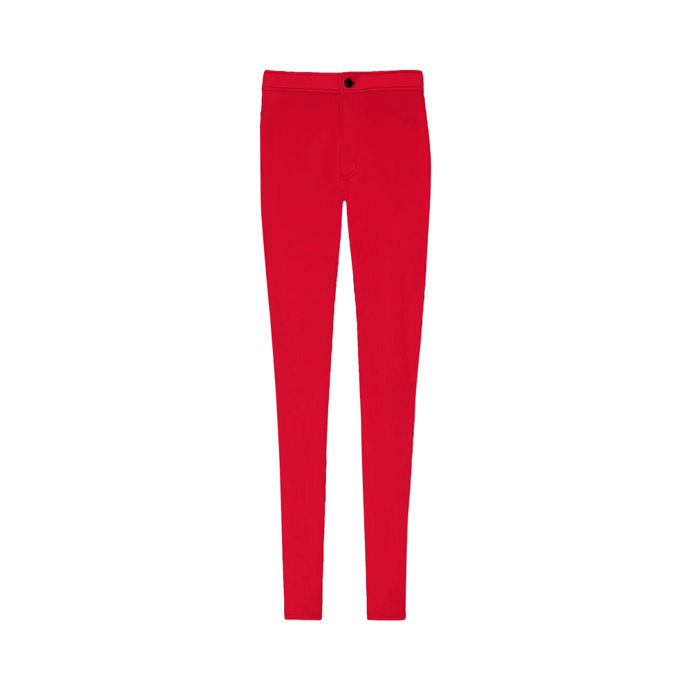 Saint Laurent Paris o1s1wg110924 Slim-Fit Pants in Silky Jersey in Red Size 27" / US 4 / IT 40 - 1 Thumbnail