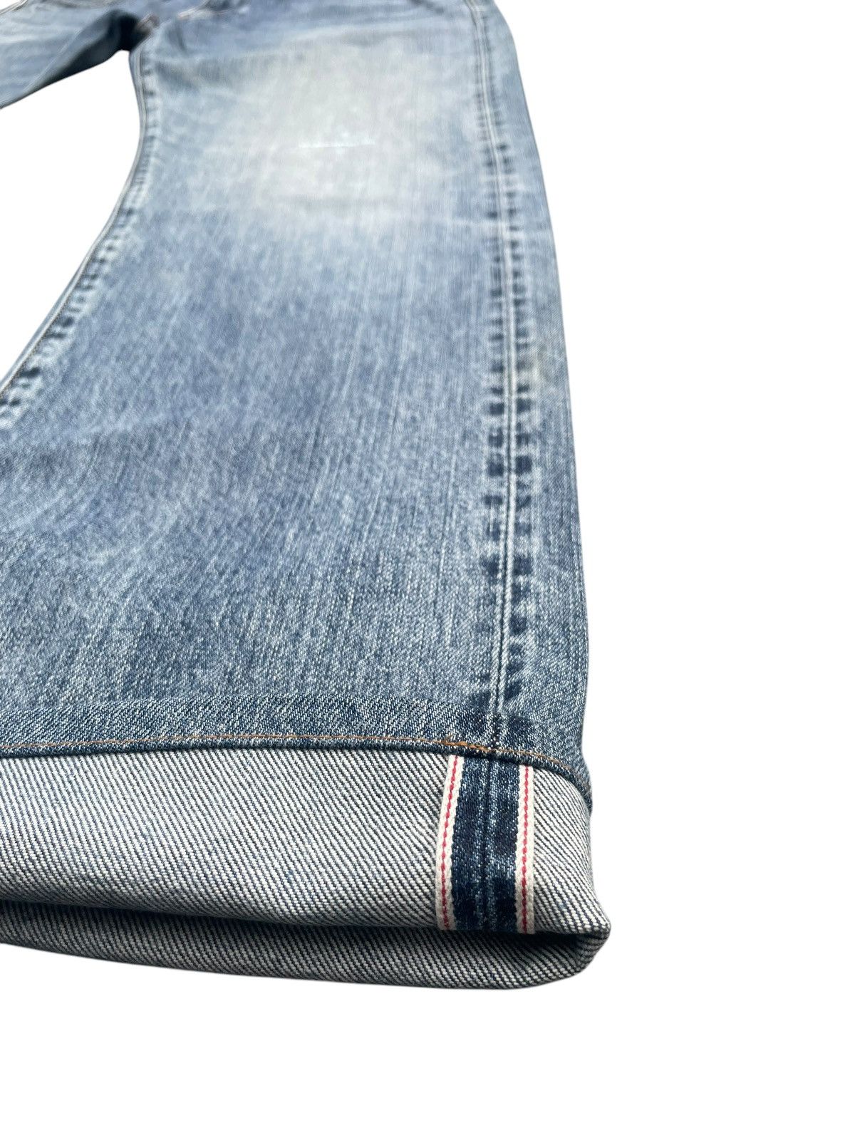 Japanese Brand × Uniqlo Uniqlo Selvedge Distresed Jeans Size US 35 - 3 Thumbnail