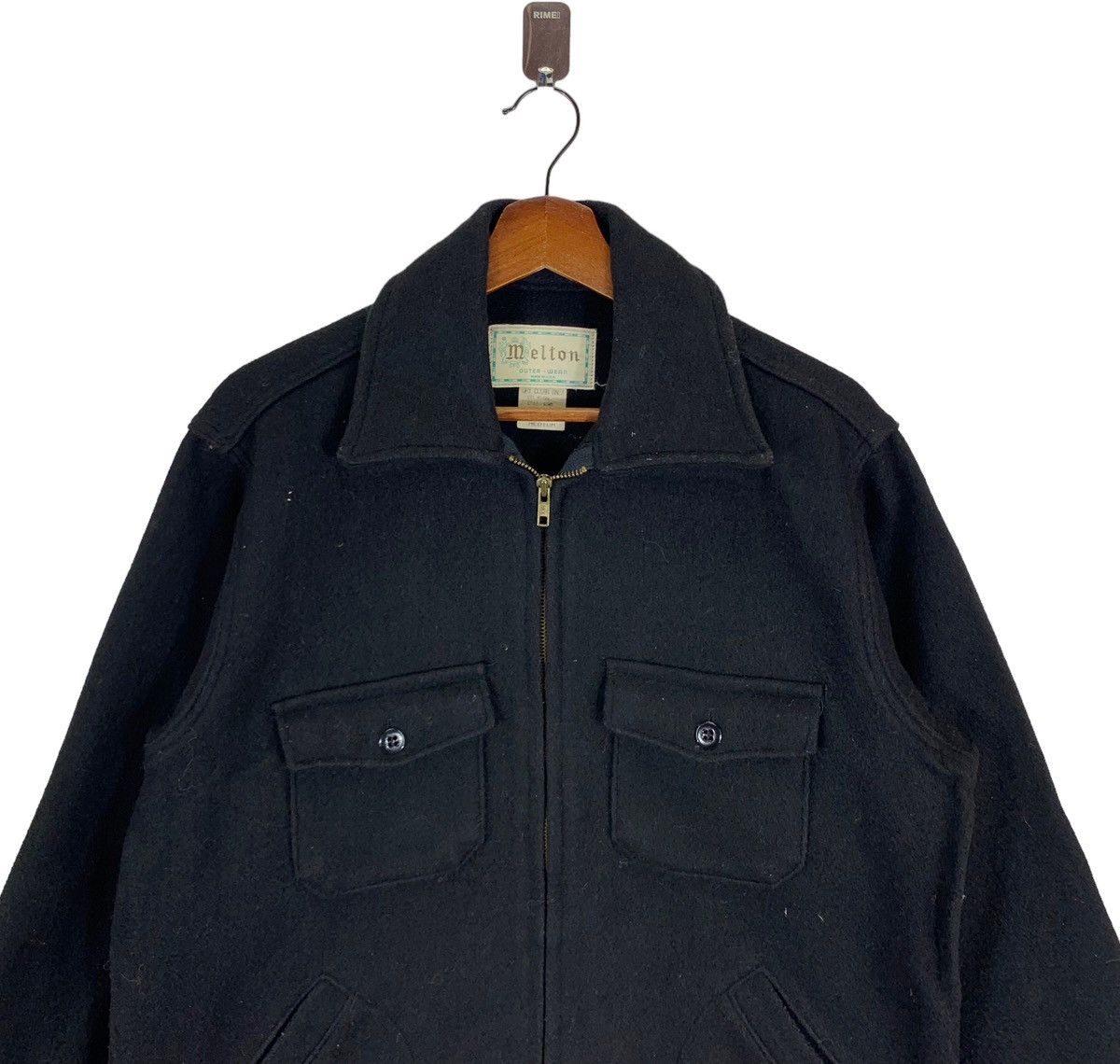 Vintage VINTAGE MELTON OUTER WEAR WOOL ZIPPER JACKET Size US M / EU 48-50 / 2 - 4 Thumbnail