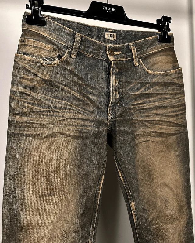 Le Grande Bleu (L.G.B.) LGB Mud Wash Cropped Bootcut Wolf Jeans (NO.WOLF 1818C) Size US 28 / EU 44 - 5 Thumbnail