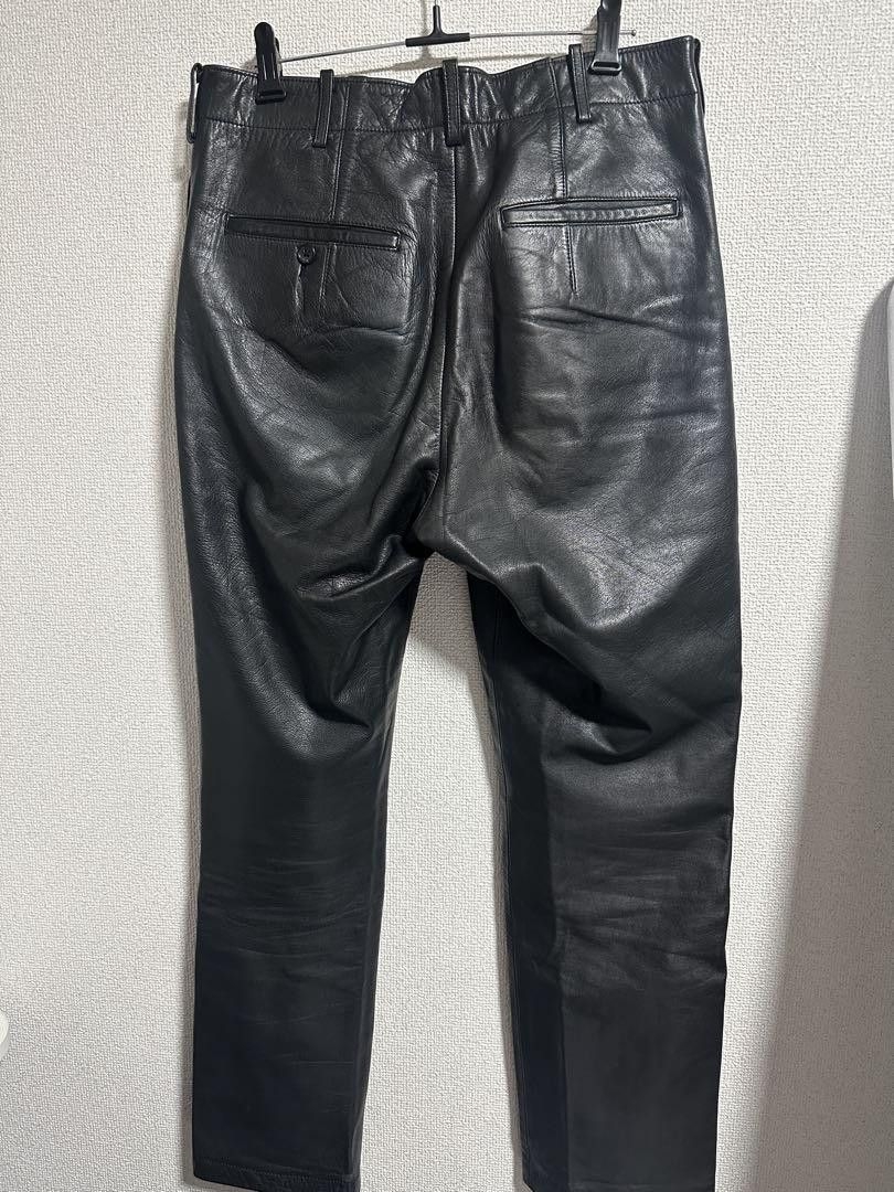 Yohji Yamamoto yohji yamamoto pour homme 97aw 4 pocket leather pants Size US 29 - 2 Thumbnail