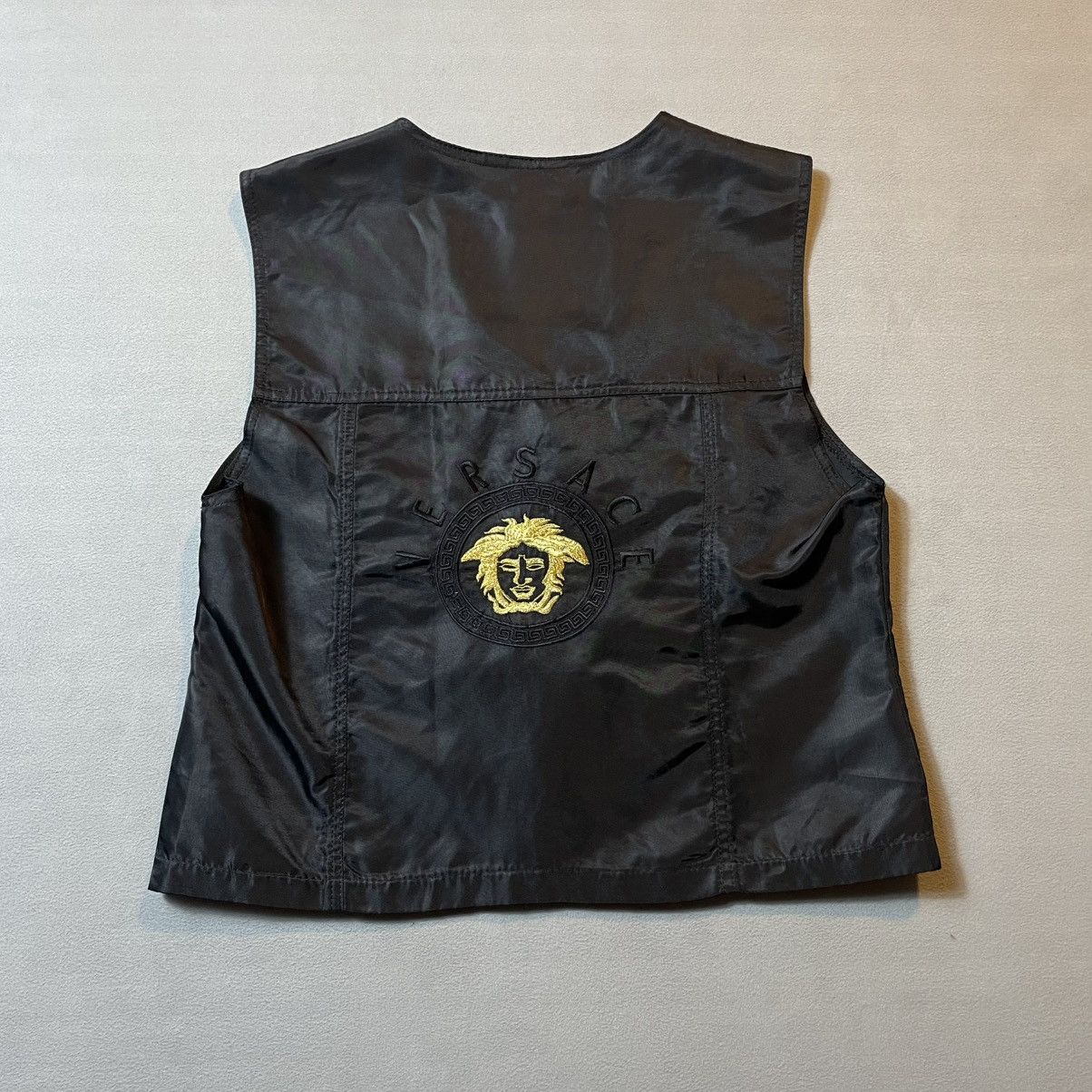 Versace Jeans Couture VERSACE MEDUSA EMBROIDERED VEST Made in ITALY Size XS / US 0-2 / IT 36-38 - 2 Thumbnail