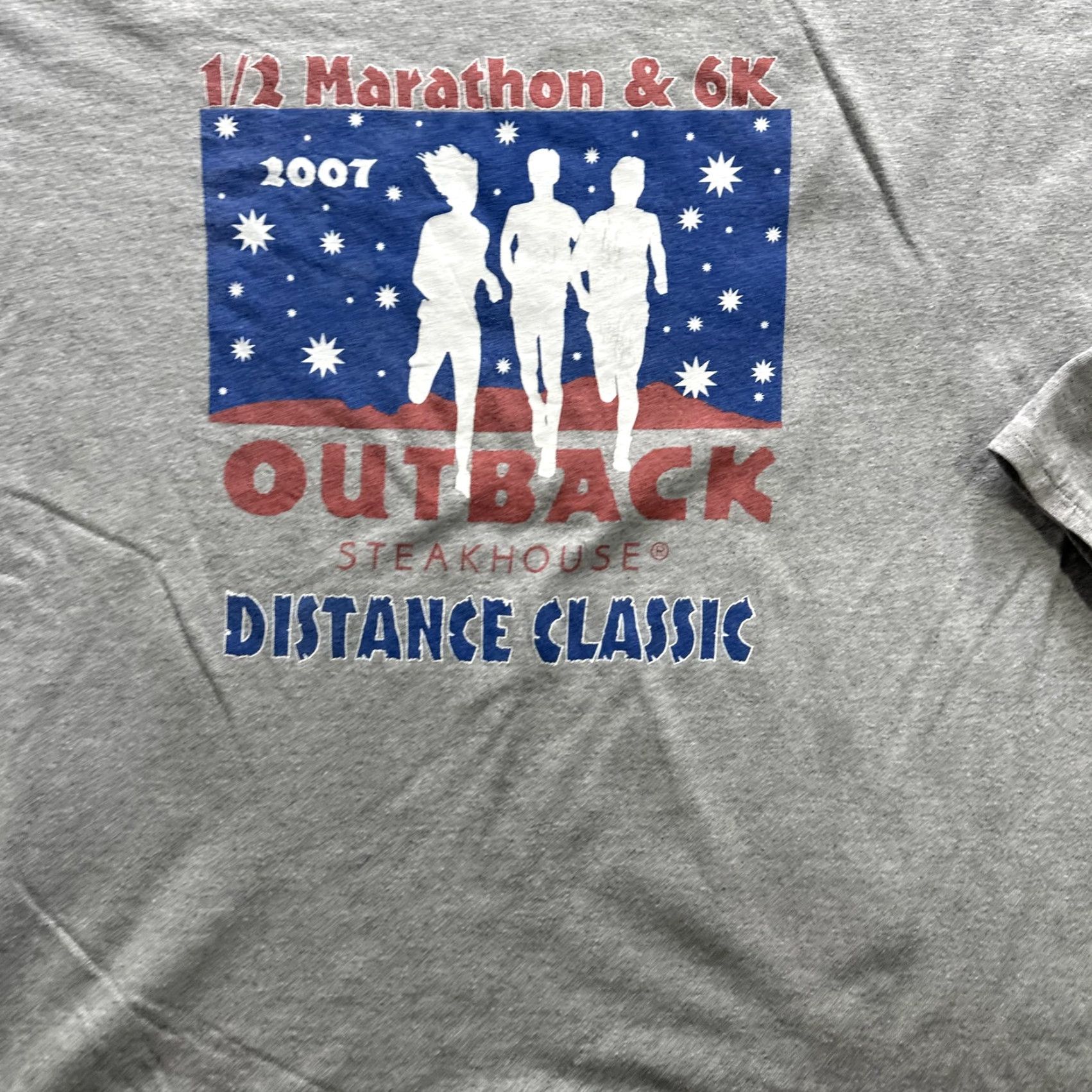 Reebok Reebok Shirt Mens XL Gray Outback Distance Classic 2007 Marathon 6K Running Size US XL / EU 56 / 4 - 5 Thumbnail