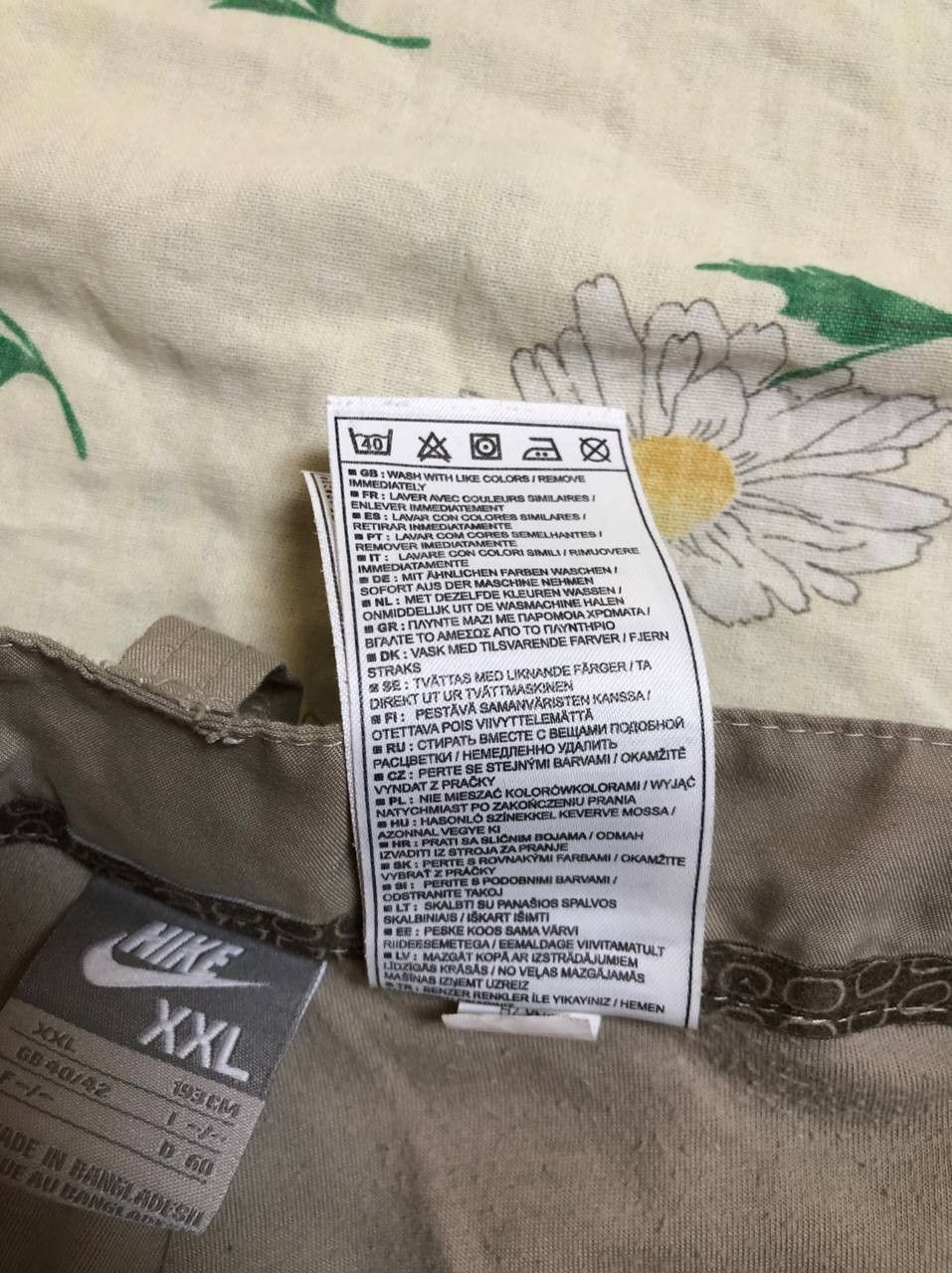 Nike Vintage Nike Pants Mens Khaki Tan Cargo Baggy Hiking Size US 38 / EU 54 - 16 Thumbnail