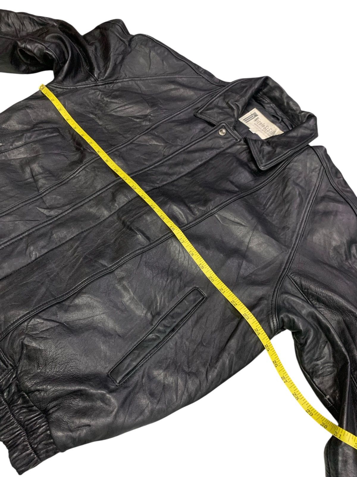 Vintage 90's Nicole St Gilles Zipper Down Leather Jacket