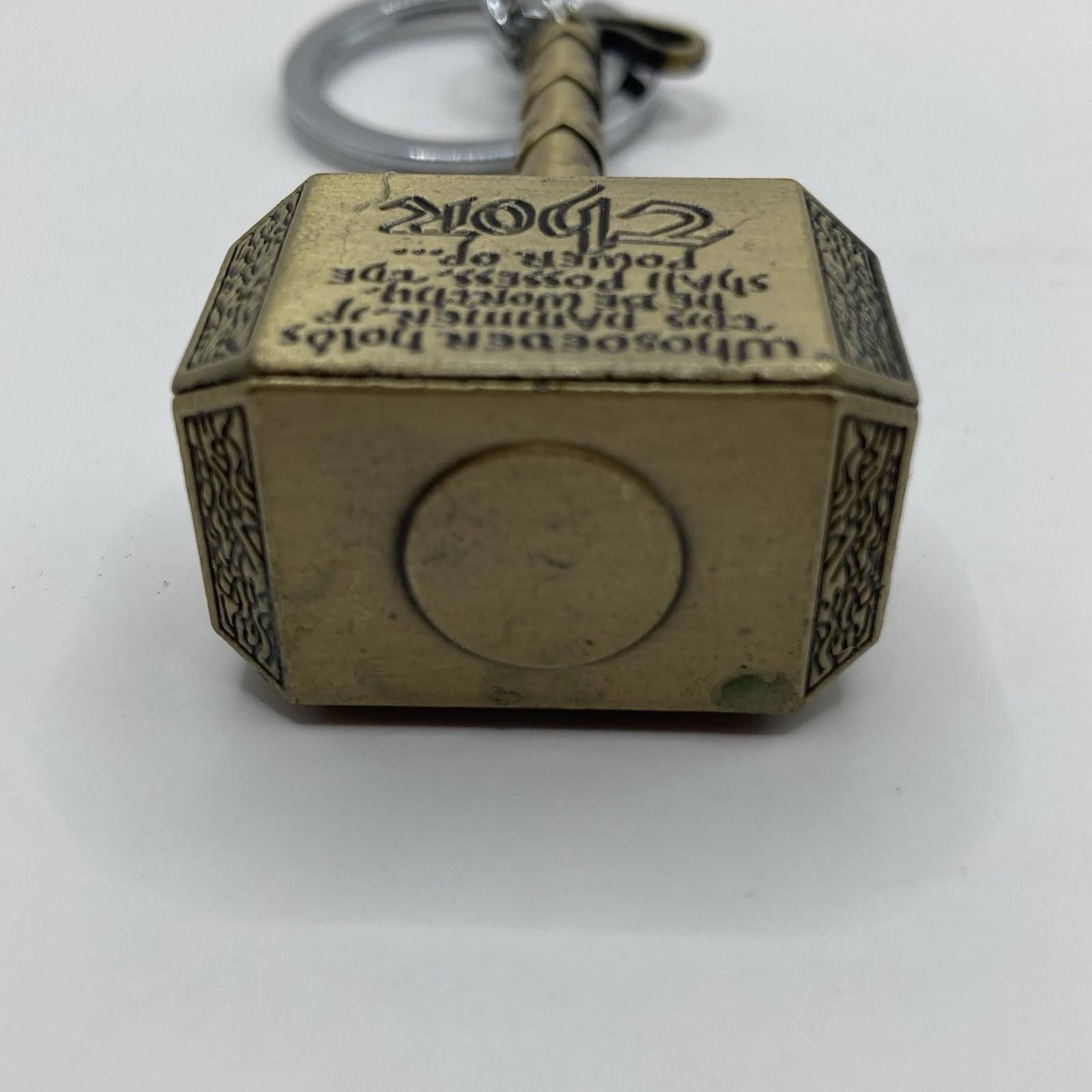 Designer New Marvel Thor Mjolnir Hammer Metal Key Chain 3 Inches Size ONE SIZE - 5 Thumbnail