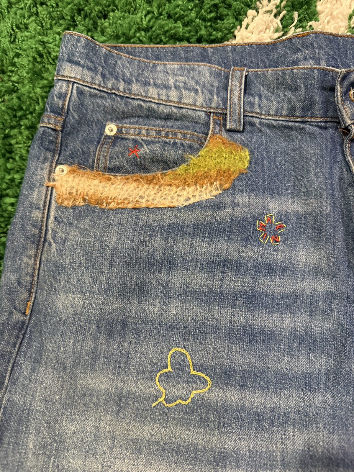 Marni Marni 24ss Mohair Patch Jeans Size US 31 - 3 Thumbnail