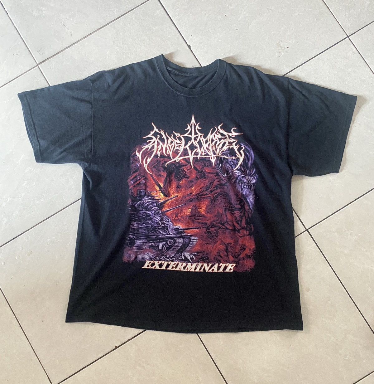 Band Tees Vintage Rare Angel Corpe US Black Metal Band Tee Size US XL / EU 56 / 4 - 3 Thumbnail