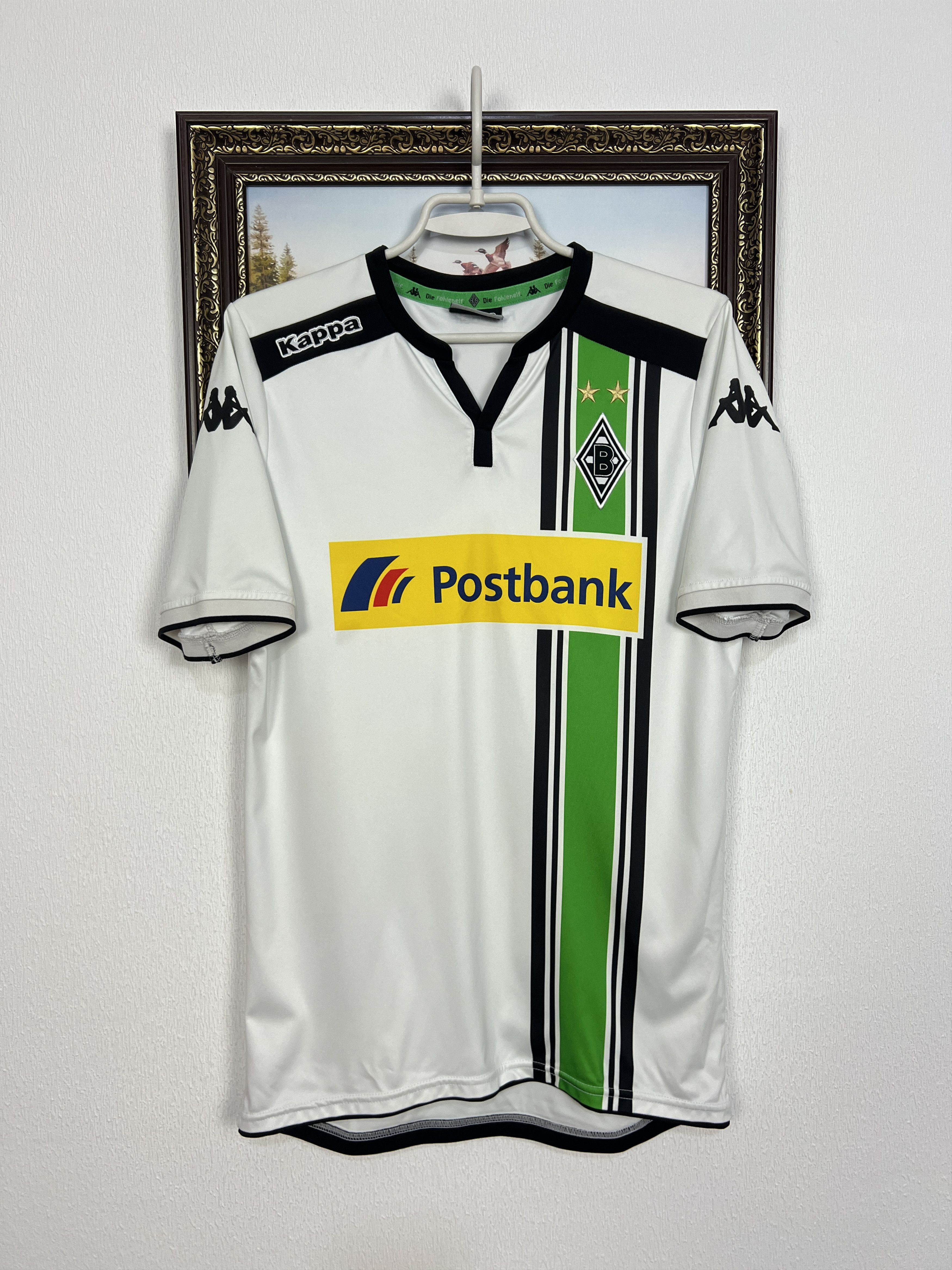 Kappa Monchengladbach football shirt 2015 Soccer Jersey Trikot Size US S / EU 44-46 / 1 - 1 Thumbnail