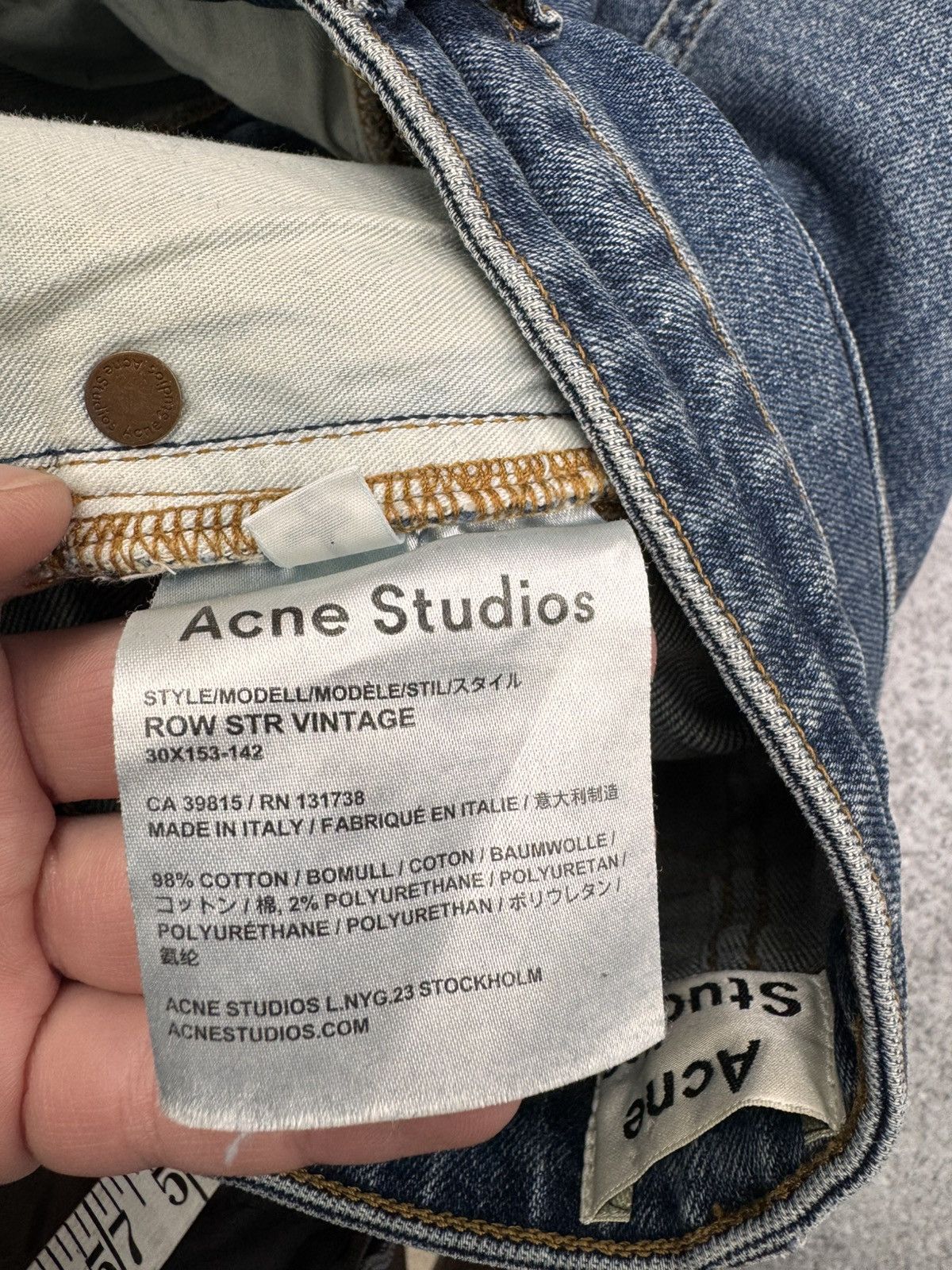 Acne Studios Acne Studios Women Slim Fit Jeans Blue Size W25 L32 Size 25" / US 0 / IT 36 - 7 Thumbnail
