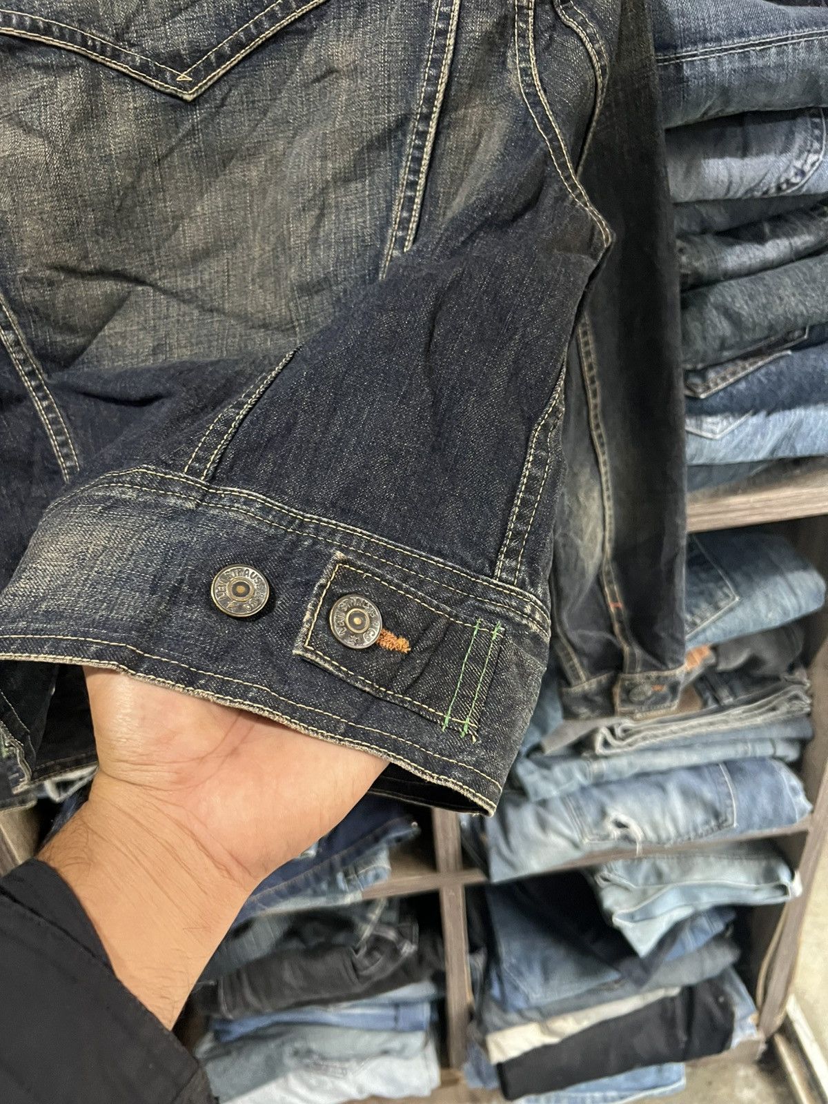 Levi's 🔥Vintage Levis Redloop Denim Jacket Size S / US 4 / IT 40 - 16 Thumbnail