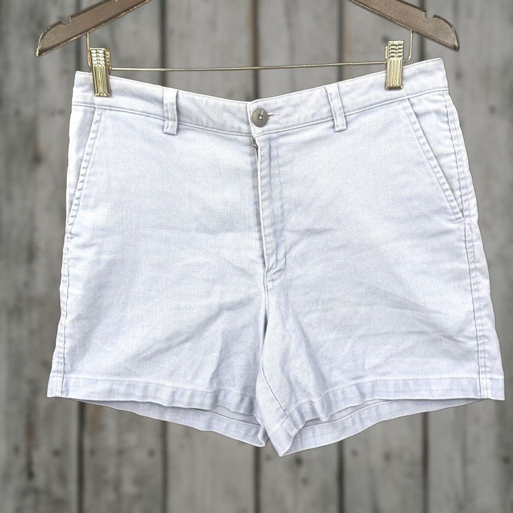 Patagonia Patagonia Shorts Womens 10 Blue Button Front Chino Pockets Twill Logo Preppy y2k Size 32" / US 10 / IT 46 - 1 Thumbnail