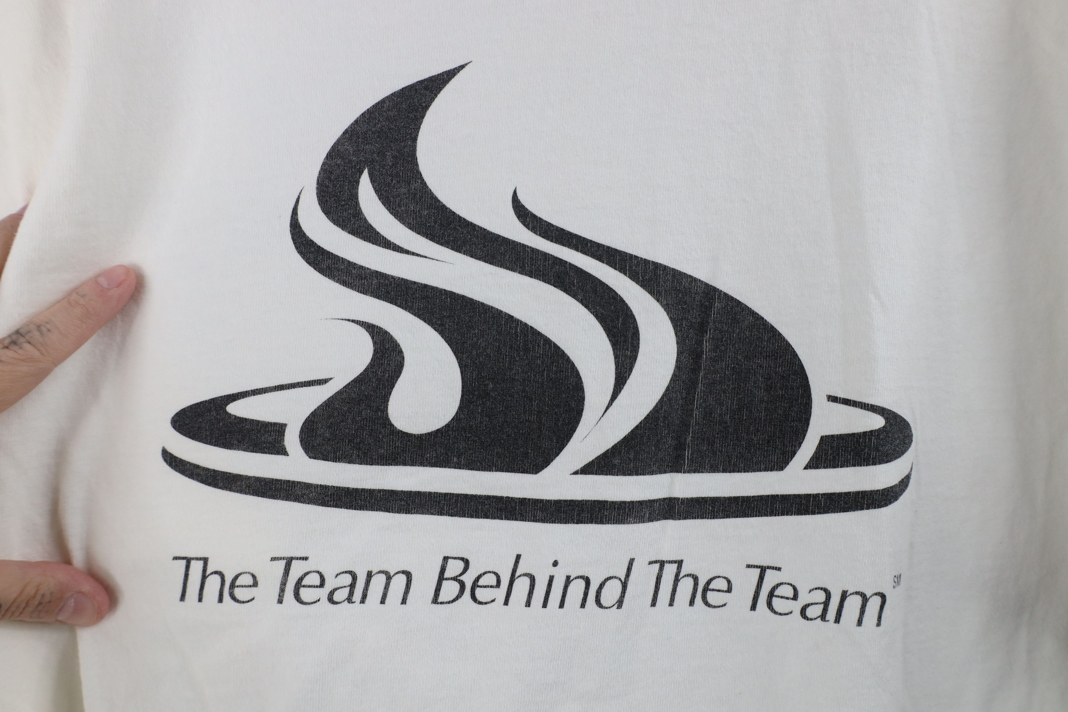 Vintage Vintage 90s Y2K Union Motors USA Olympics T-Shirt White Size L / US 10 / IT 46 - 8 Thumbnail