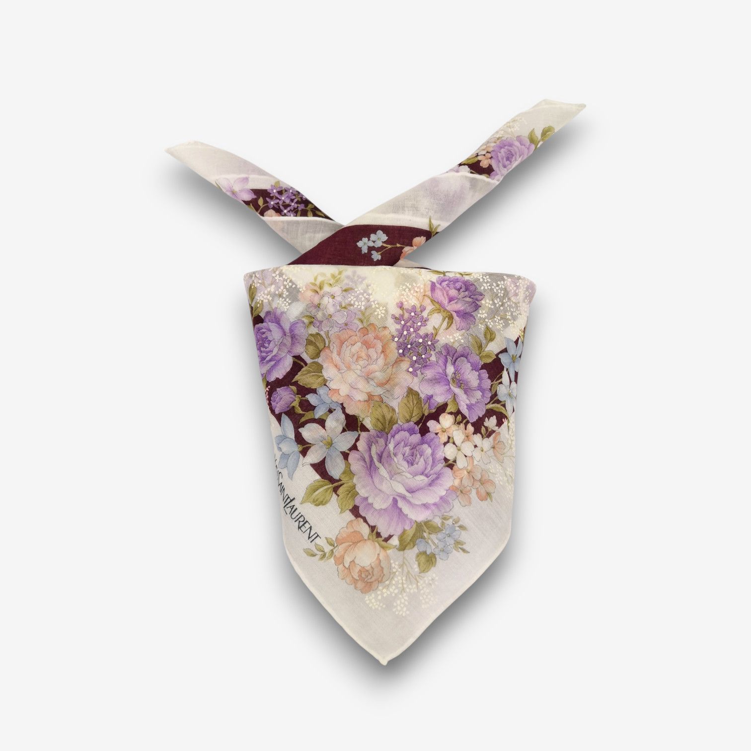 Vintage Vintage Yves Saint Laurent Handkerchief Pocketsquare Bandana Size ONE SIZE - 1 Thumbnail