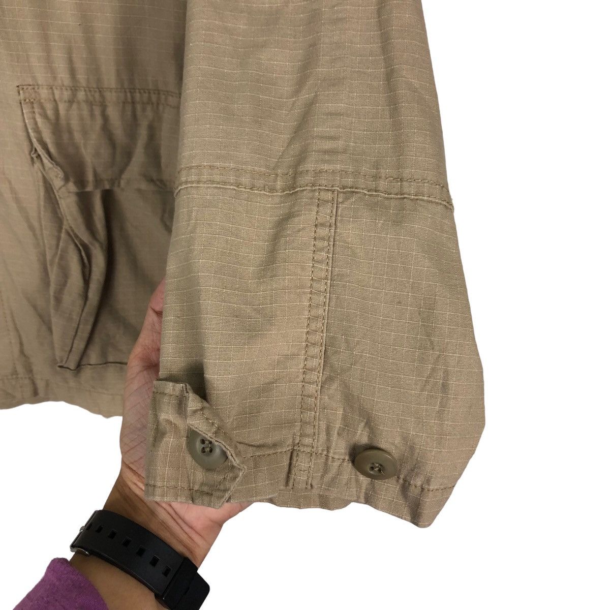 Japanese Brand 🔥Vintage HBT Inspector Cargo Jacket Multi Pocket Army Size US M / EU 48-50 / 2 - 15 Thumbnail