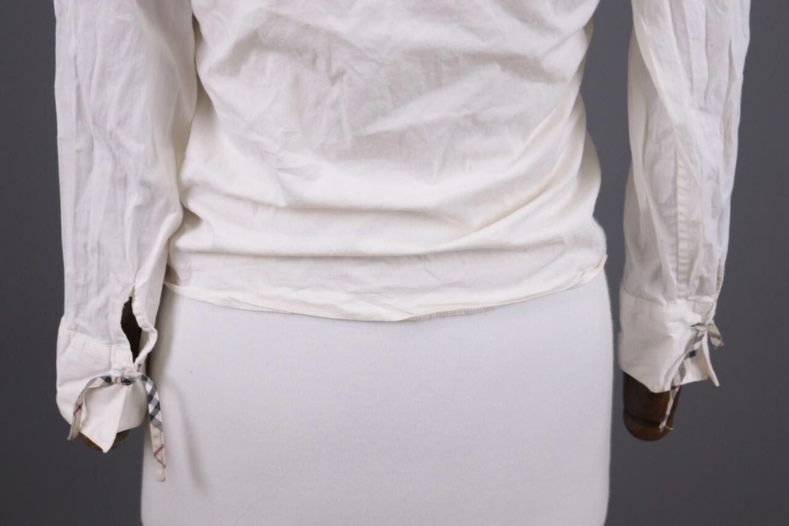 Designer Burberry London Beige Nova Check Blouse Shirt Size 14 / M Size XL / US 12-14 / IT 48-50 - 11 Thumbnail