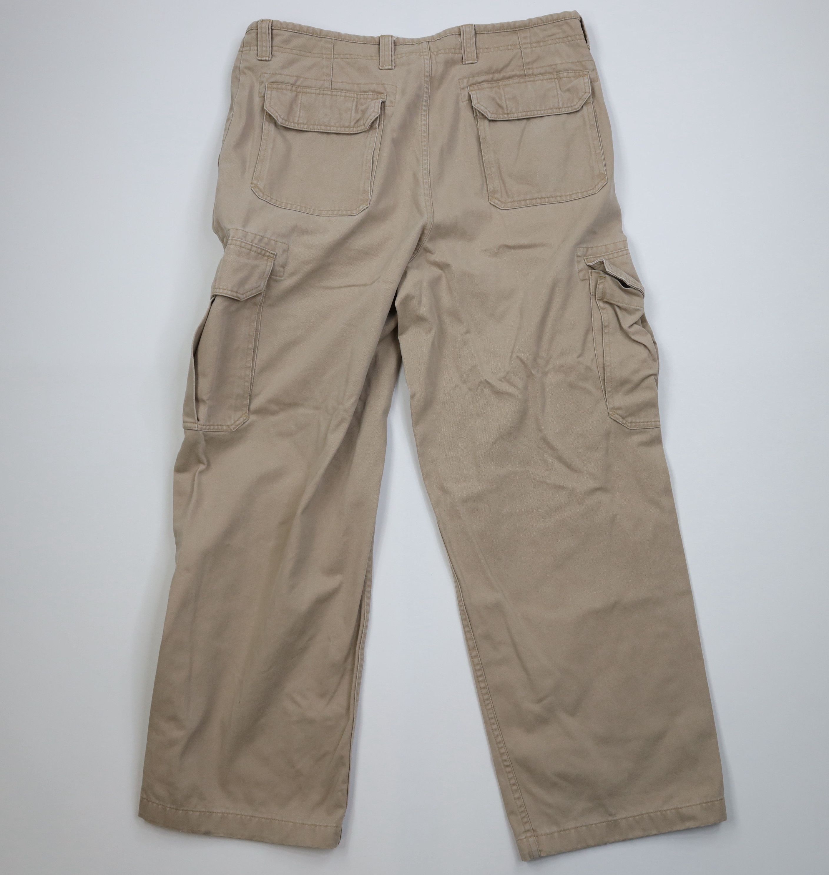 Gap Vintage Y2K 2004 Gap Baggy Heavy Wide Leg Cargo Pants Beige Size US 38 / EU 54 - 10 Thumbnail