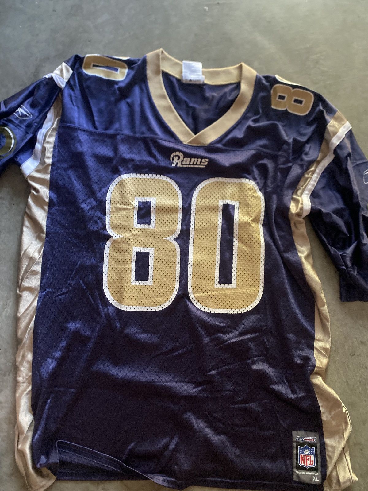 Reebok Vintage NFL St. Louis Rams Isaac Bruce Jersey Size US XL / EU 56 / 4 - 1 Thumbnail