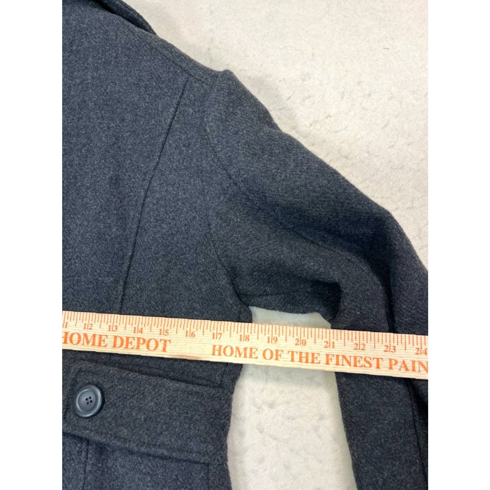 Prana PRANA Pea Coat Wool Blend Nicole Women’s Sz Medium Double-Breasted Charcoal Gray Size M / US 6-8 / IT 42-44 - 4 Thumbnail