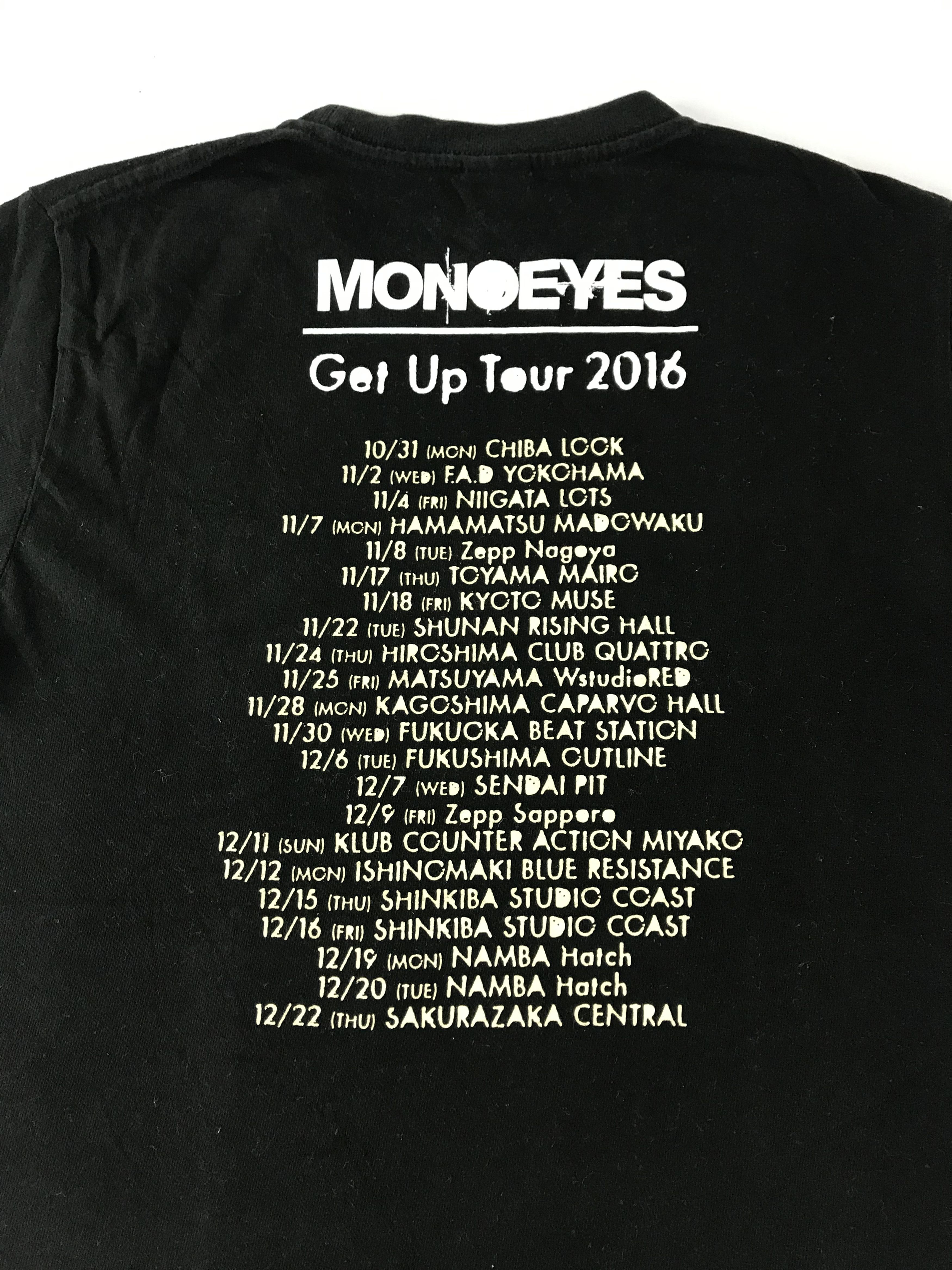 Band Tees Monoeyes Japanese Rock Band Get Up Tour 2016 Tee Size US M / EU 48-50 / 2 - 5 Thumbnail