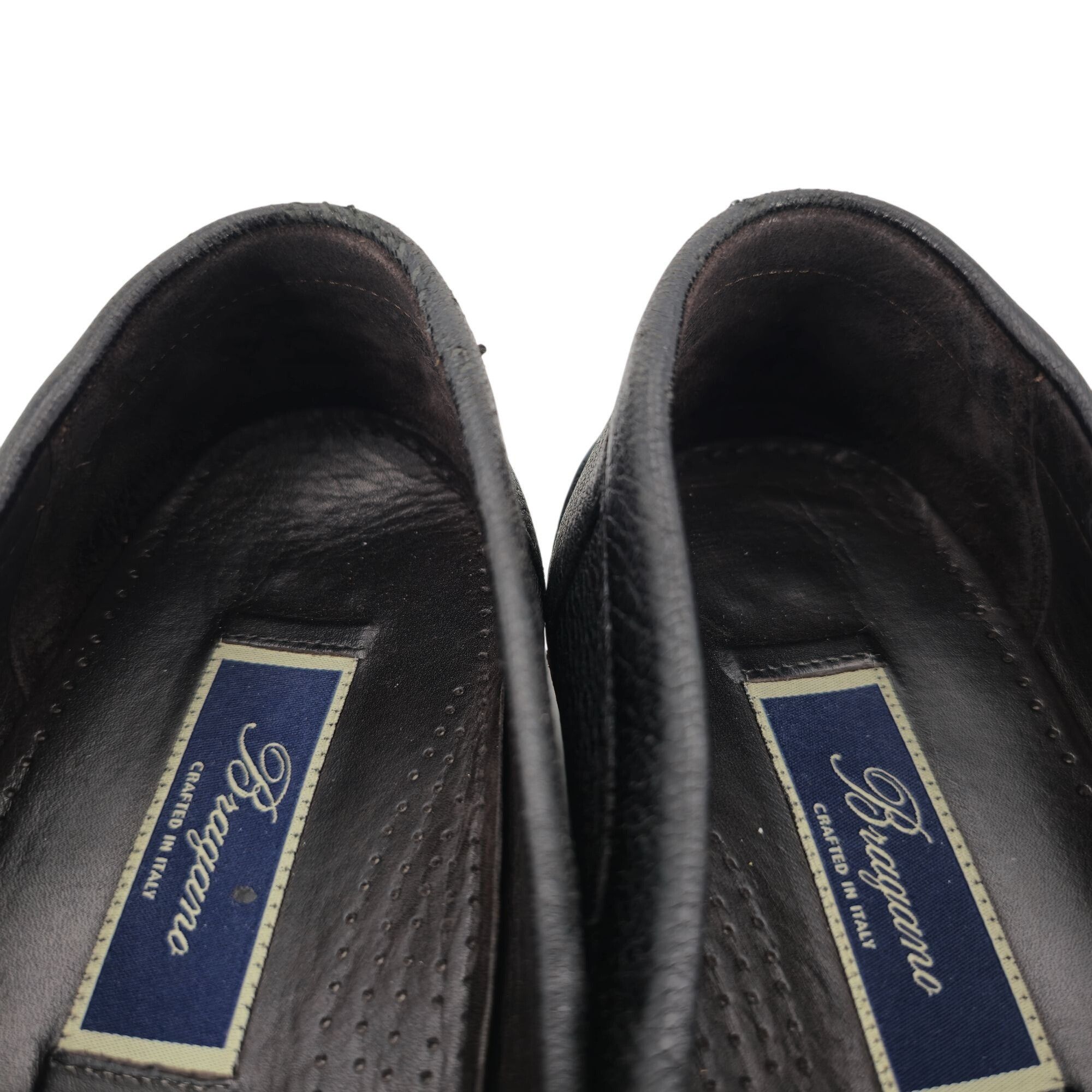 Bragano × Cole Haan Vintage Bragano Cole Haan Black Pebble Grain Tassel Loafers Size US 11.5 / EU 44-45 - 9 Thumbnail