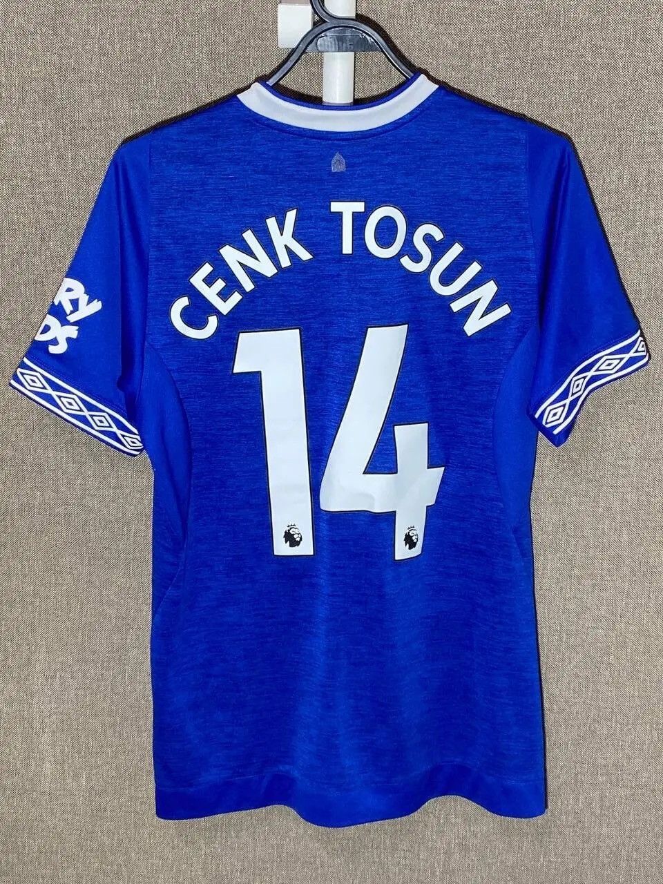 Umbro Umbro Everton #14 Cenk Tosun 2018/19 Home Kit Soccer Jersey Size US S / EU 44-46 / 1 - 1 Thumbnail