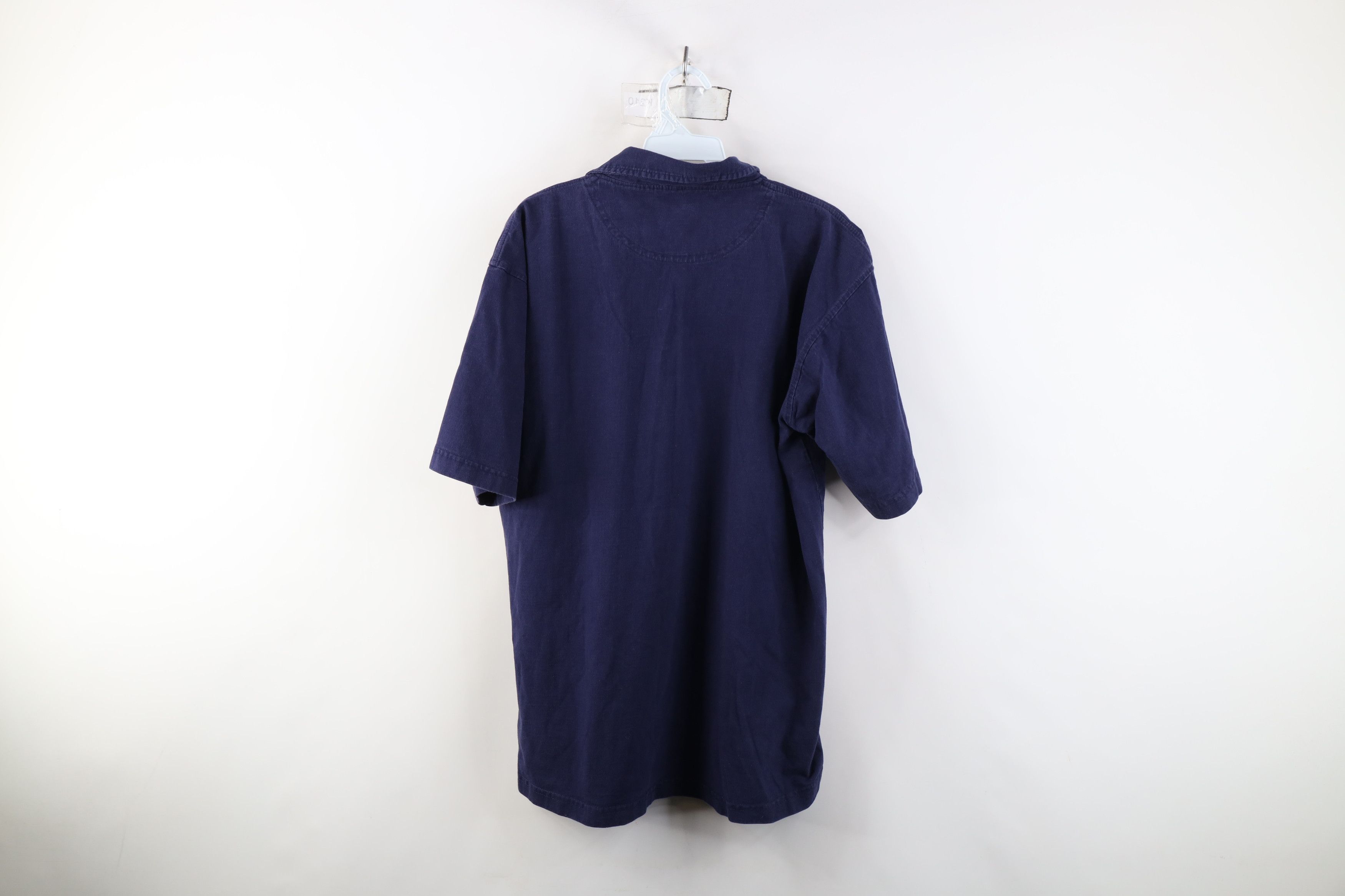 Vintage Vintage 90s University of Michigan Rugby Polo Shirt Blue Size US L / EU 52-54 / 3 - 13 Thumbnail