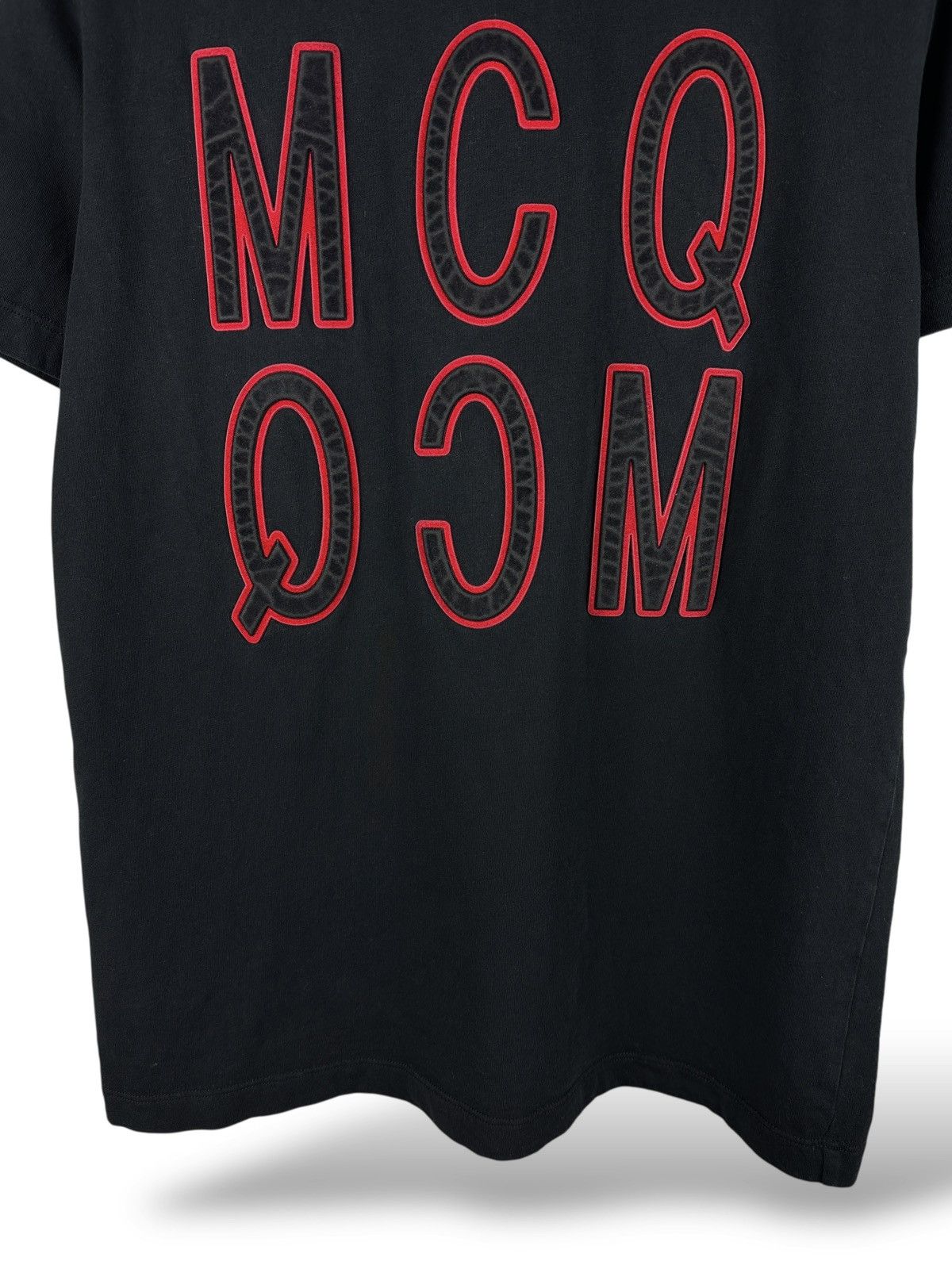 Alexander McQueen Alexander McQueen Velvet 3D Logo T-Shirt Black Size US M / EU 48-50 / 2 - 4 Thumbnail