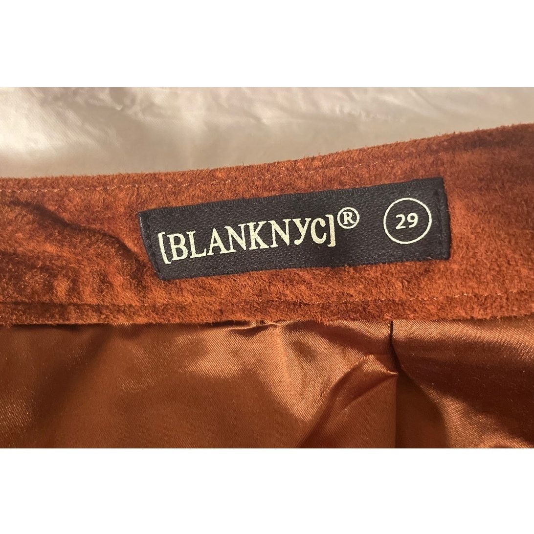 BLANKNYC BLANK NYC Suede Leather Mini Skirt Women's 29 Size 29" - 5 Thumbnail