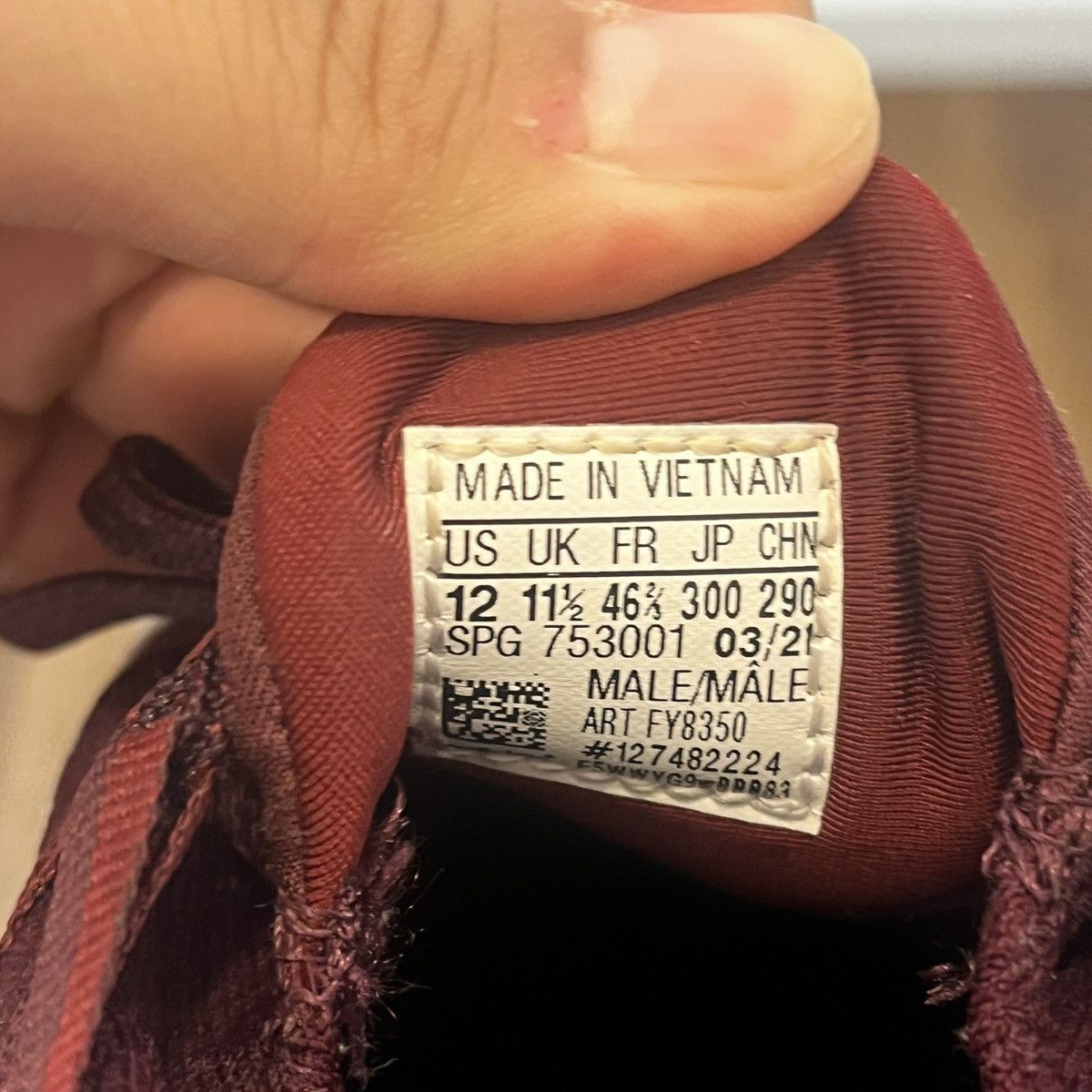 Adidas Adidas Adizero 21 White Maroon Size US 12 / EU 45 - 7 Thumbnail