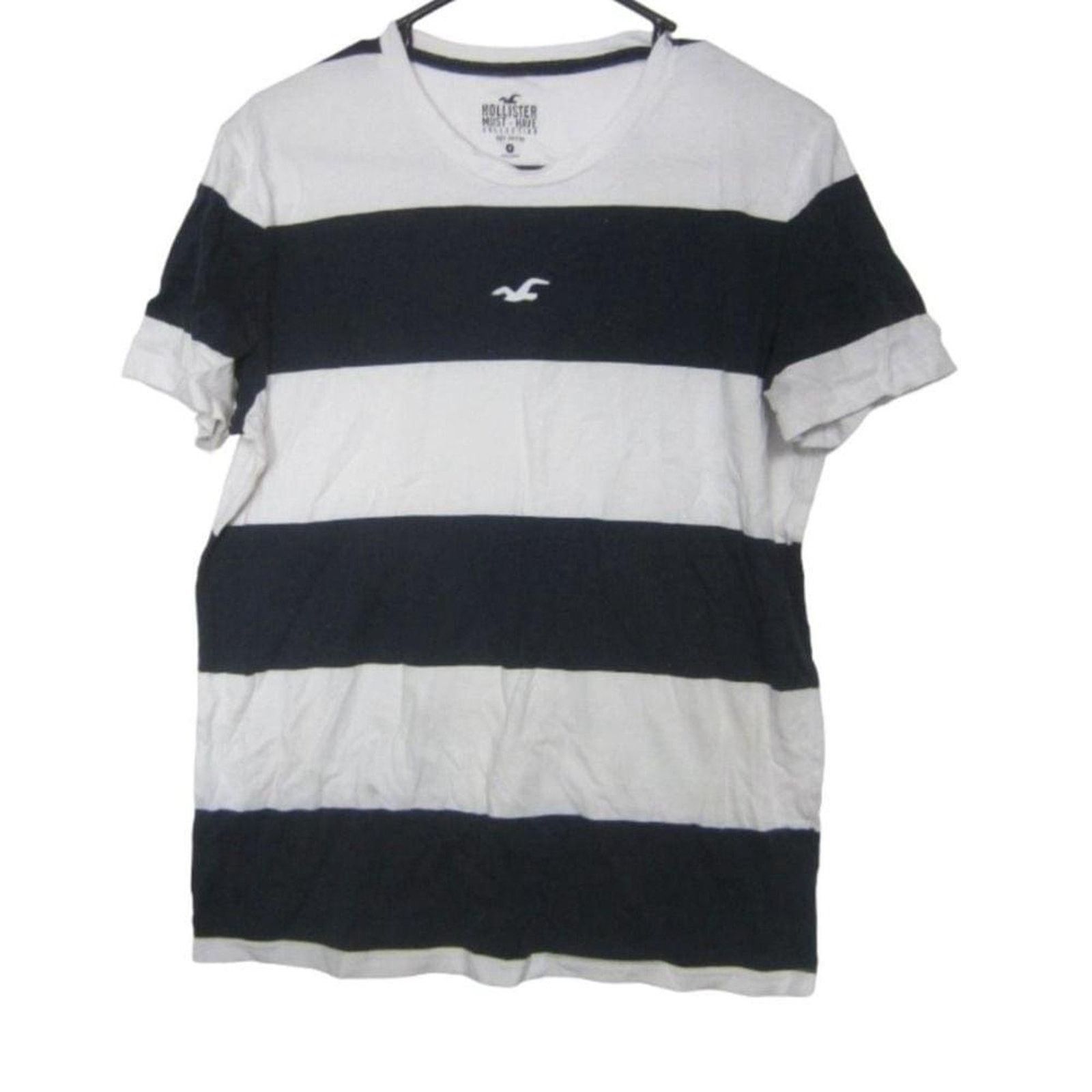 Hollister Hollister White Crewneck Tee Must-Have Collection Size M Size US M / EU 48-50 / 2 - 2 Thumbnail