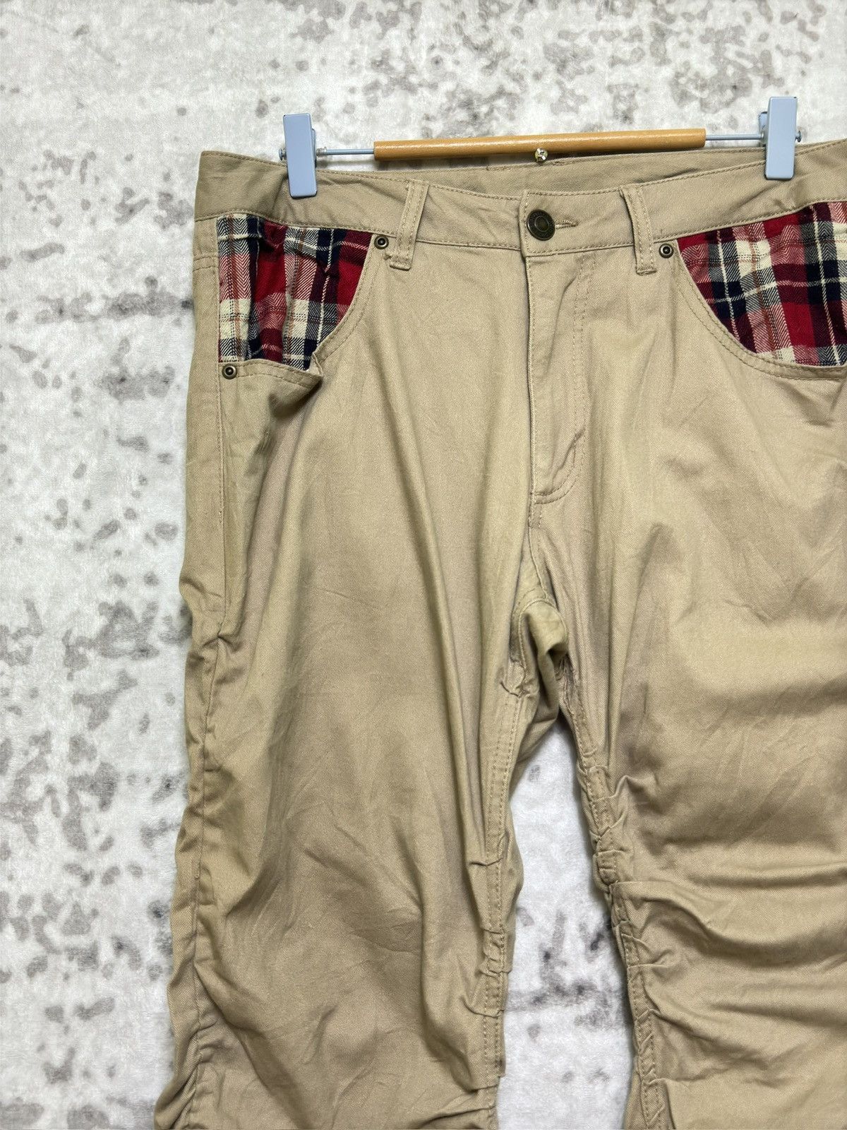 If Six Was Nine Y2k Unbranded Stacked Pant Tartan Design Size US 32 / EU 48 - 4 Thumbnail