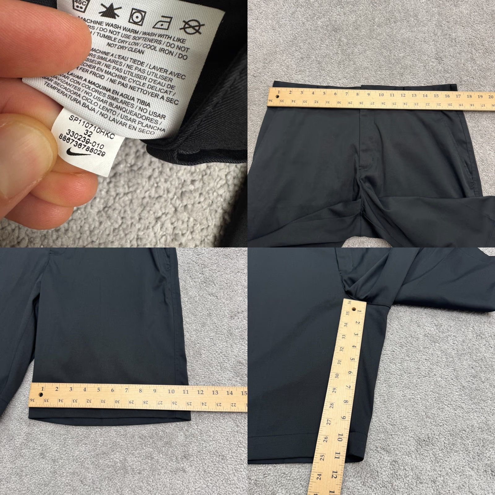 Nike Nike Dri-Fit Golf Chino Shorts Men 32 Black Flat Front Stretch Activewear Preppy Size US 32 / EU 48 - 8 Thumbnail