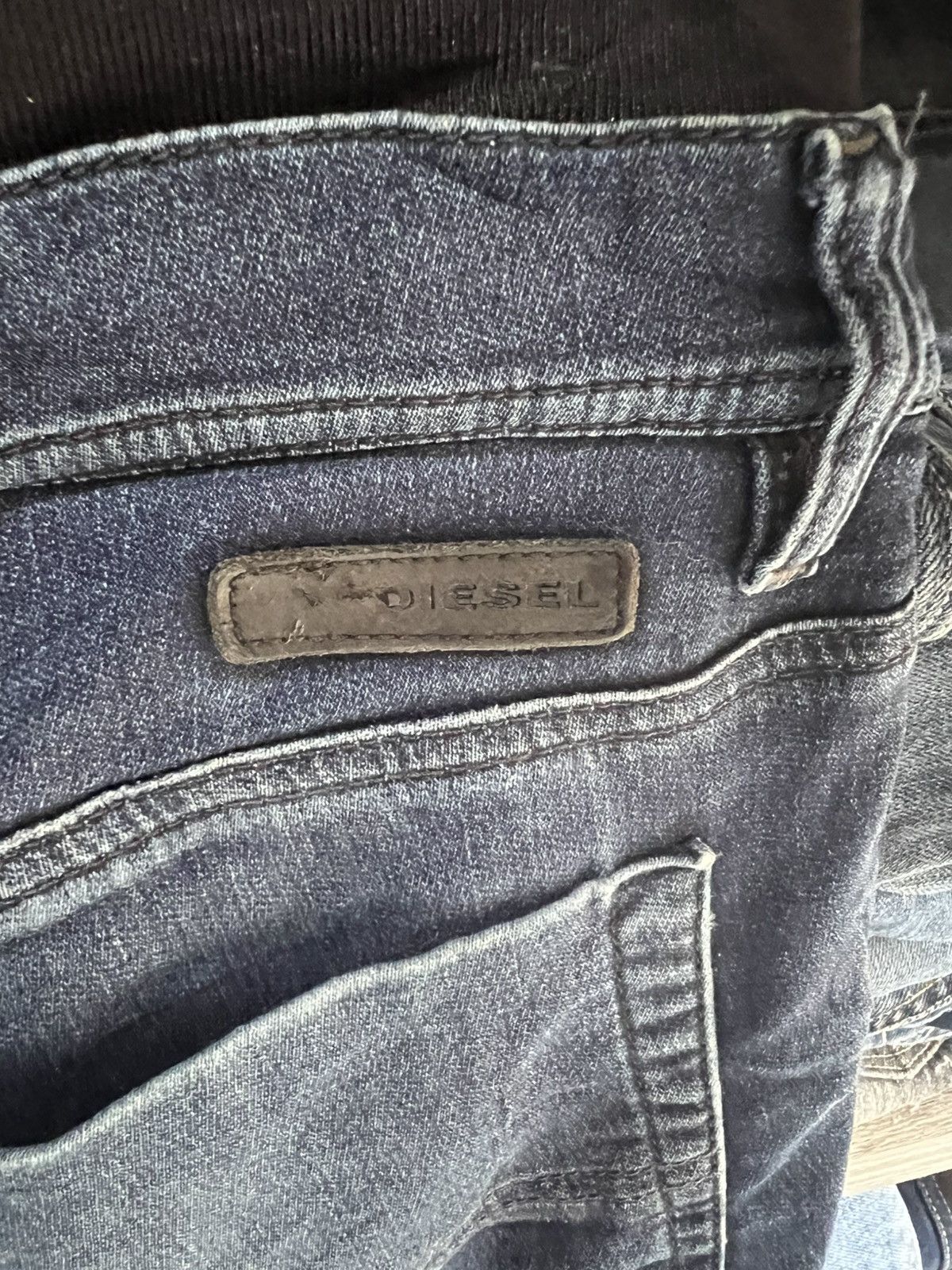 Diesel 🔥Diesel Industry Sweatpant Distressed Denim Size US 35 - 12 Thumbnail