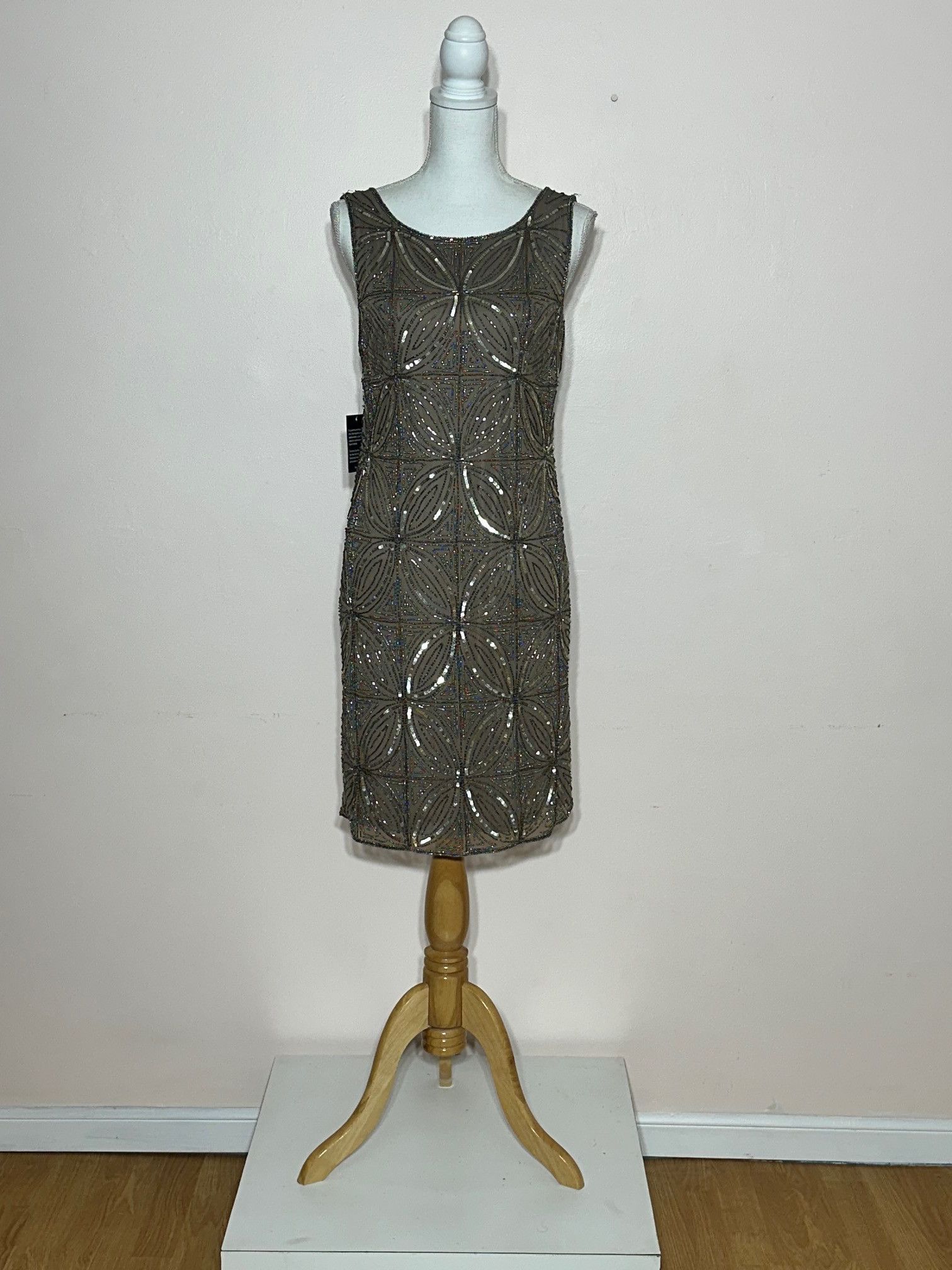 Vintage Prelude 20's style Beaded Sequin Dress Size M / US 6-8 / IT 42-44 - 3 Thumbnail