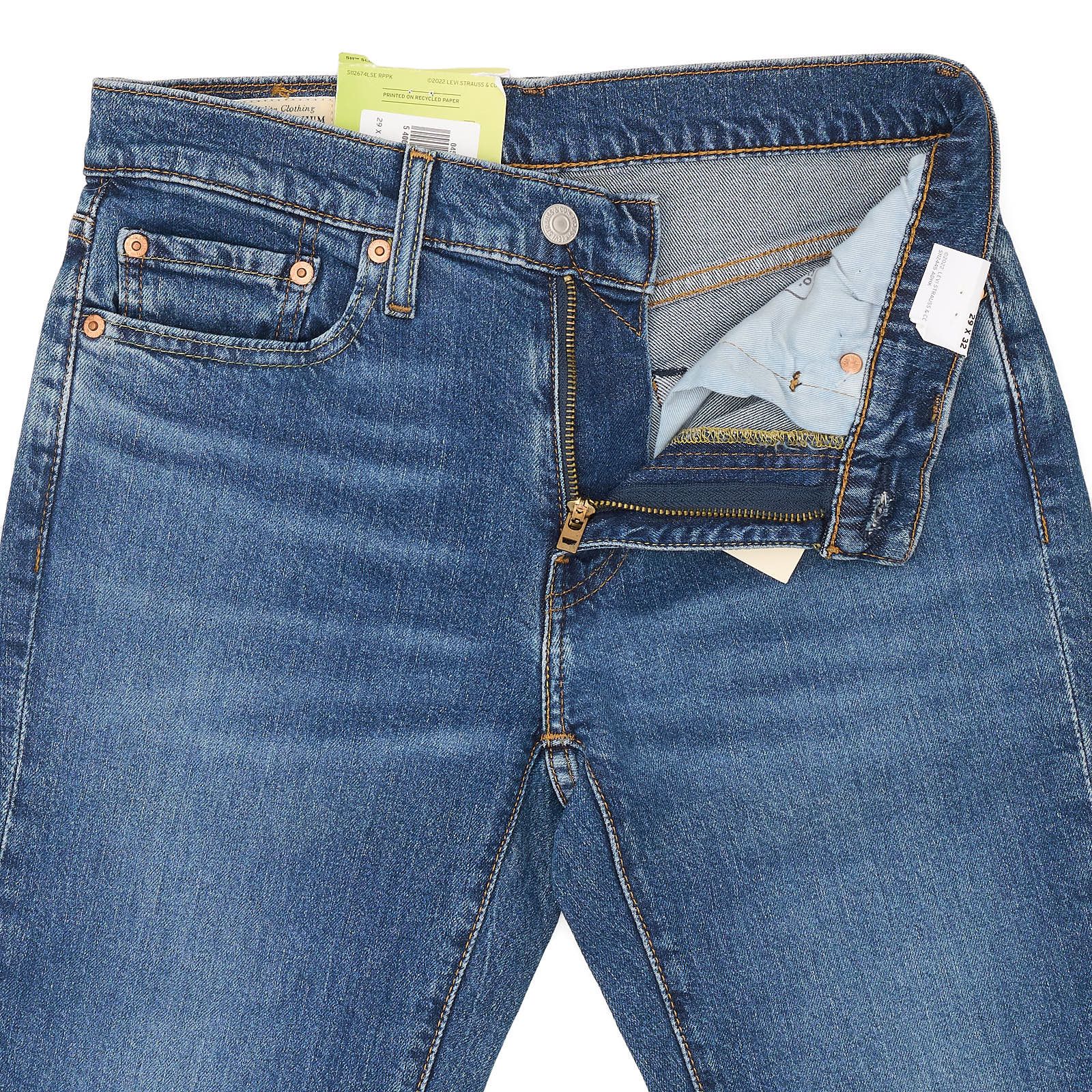 Levi's LEVI'S Premium 511 Slim Flex Eco Lyocell Big E Jeans Size US 29 - 4 Thumbnail