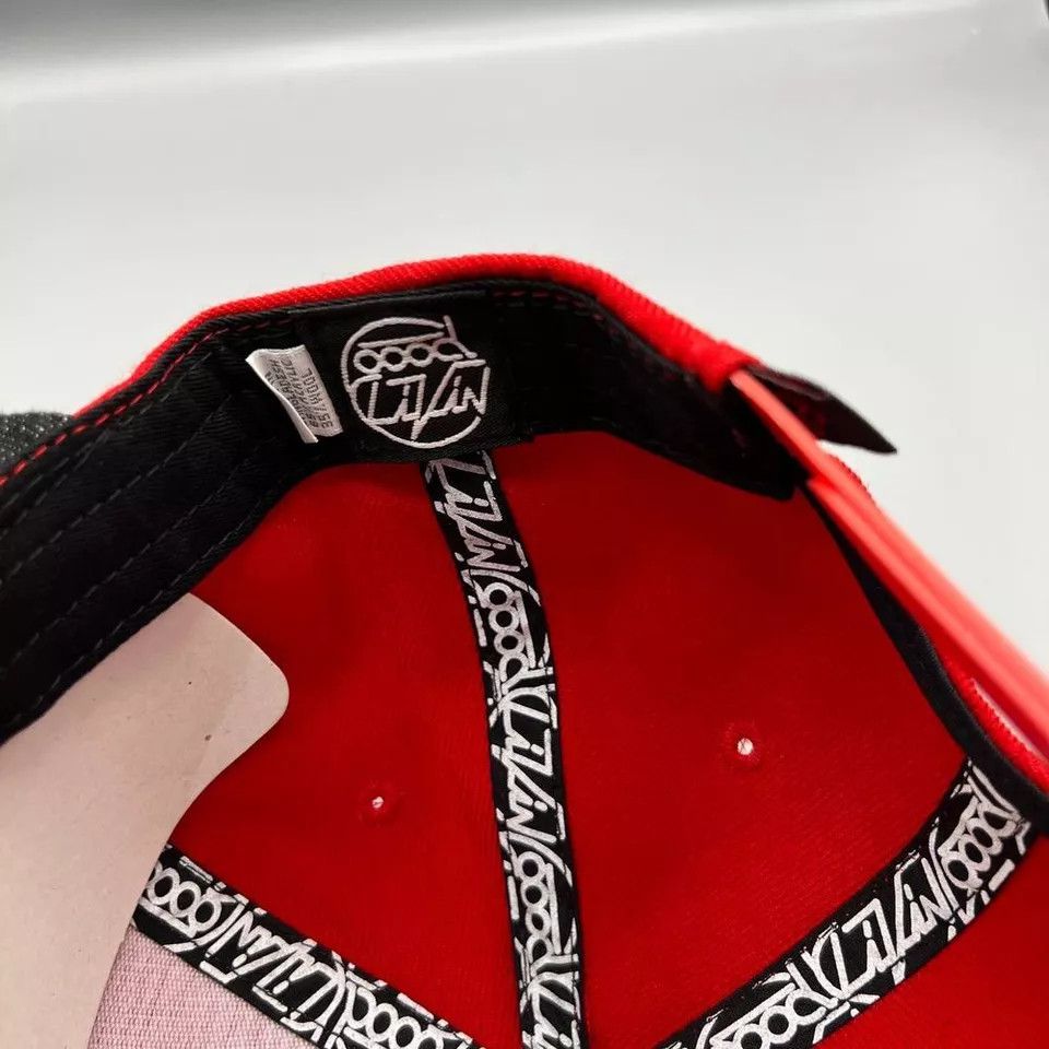 Other Goodlivin Hat Men Red Black Embroidered Snap Back Cap Size ONE SIZE - 5 Thumbnail
