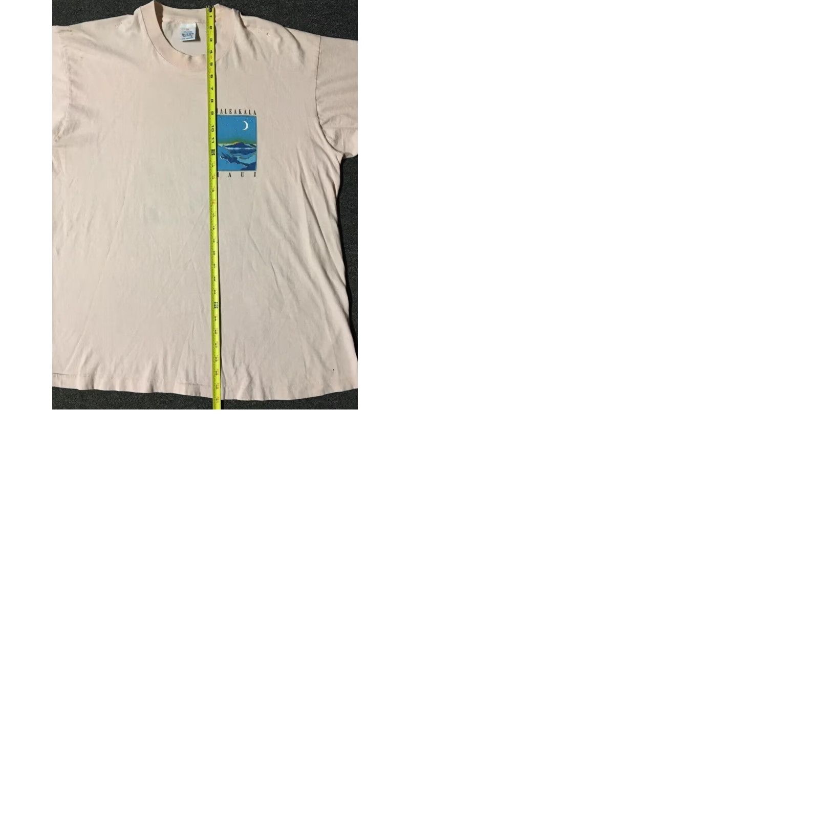 Vintage VINTAGE Haleakala Maui Hawaii Faded Shirt XL - 80s Ocean Beach Surf Grunge Graphic Tee Men Pink Size US XL / EU 56 / 4 - 9 Thumbnail