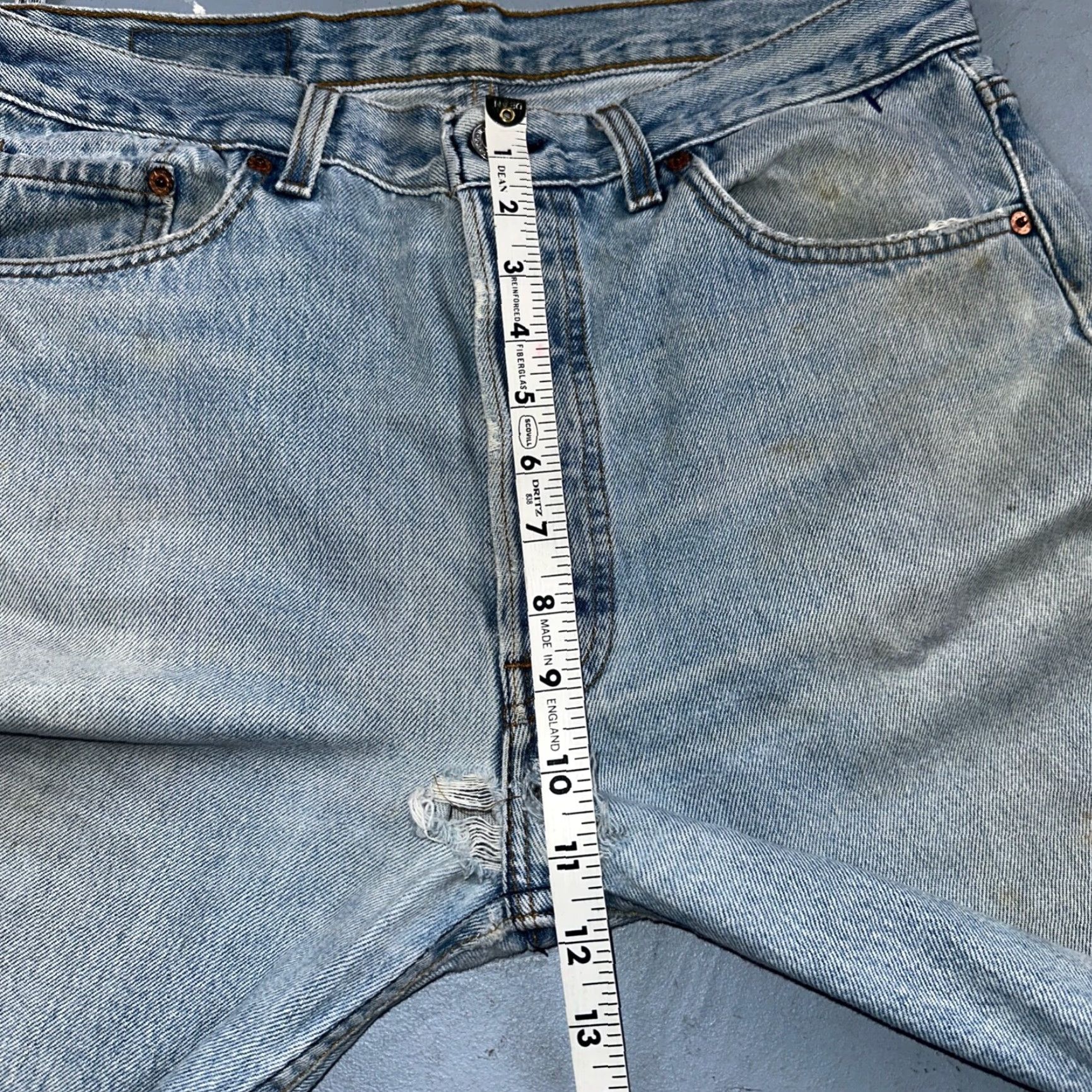 Levi's VINTAGE Levi's 501 Jeans ClassiC 90s USA Blue Light Wash 34x34 Regular Mens Straight Denim 34 Inseam Button Closure Gap 501 Series Size US 34 / EU 50 - 7 Thumbnail