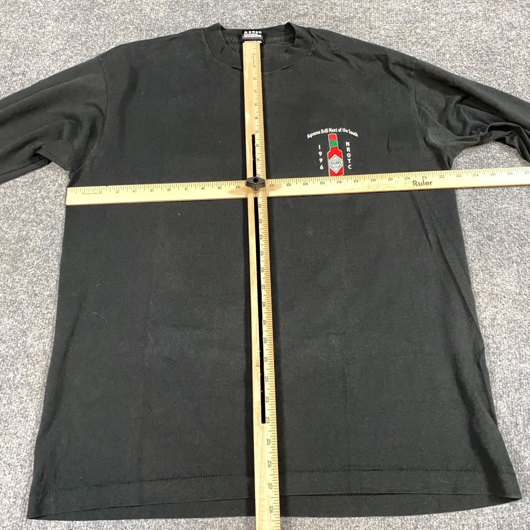 Vintage VINTAGE VTG Drill Meet of the South Shirt Large Black Double Sided 1996 Mardi Gras NROTC Mens Size US L / EU 52-54 / 3 - 2 Thumbnail
