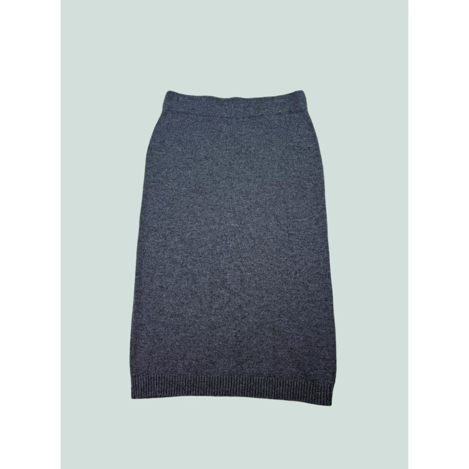 Gap Gap Midi Skirt Womens Small Merino Wool Blend Stretch Office Career Gray Knit B941 Size 28" / US 6 / IT 42 - 1 Thumbnail