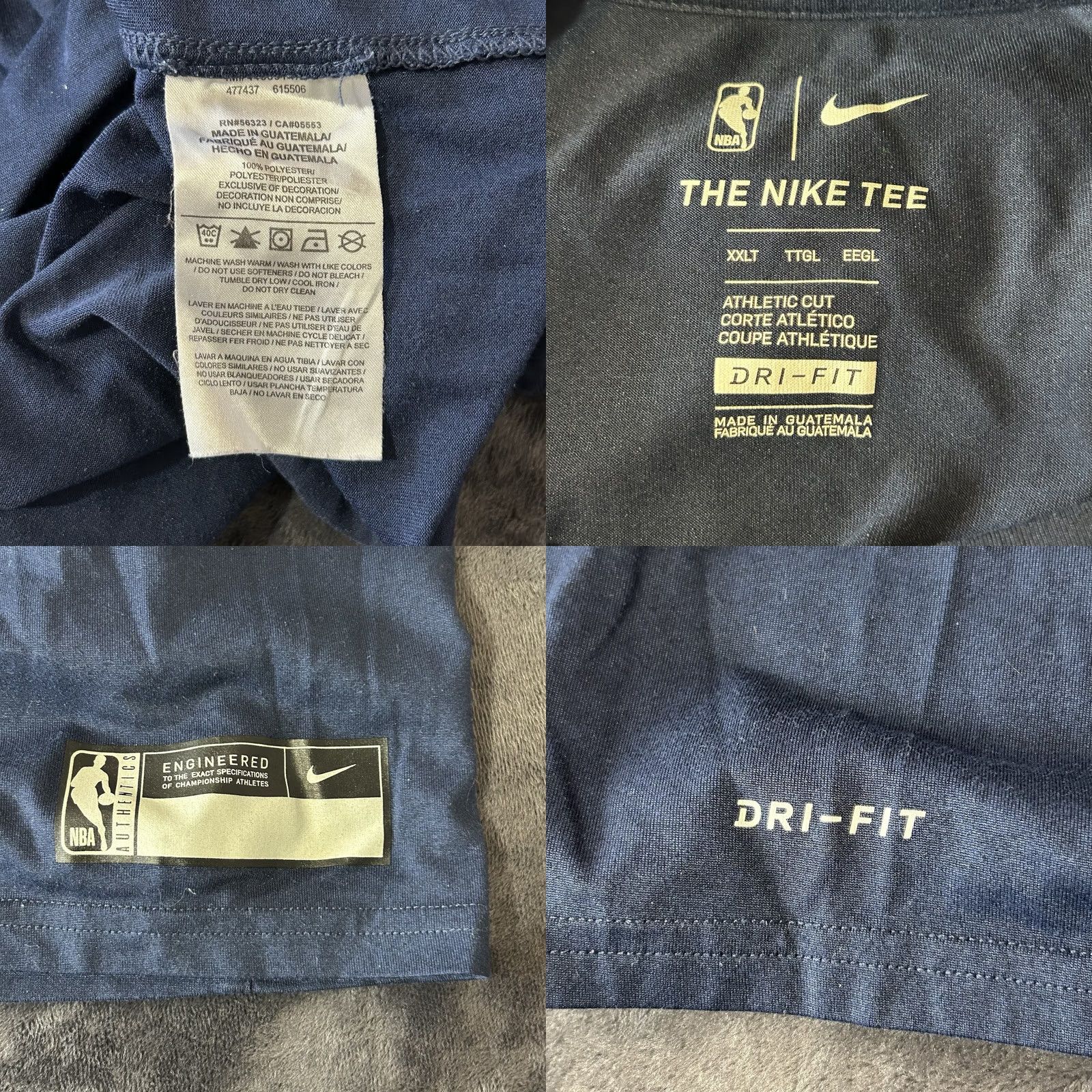 Nike VINTAGE Cleveland Cavaliers Cavs Nike Dri-Fit Long Sleeve Shirt Men 2XL Tall Navy blue Nike Dri-Fit Logo Sports NBA Basketball Mens Size US XXL / EU 58 / 5 - 10 Thumbnail