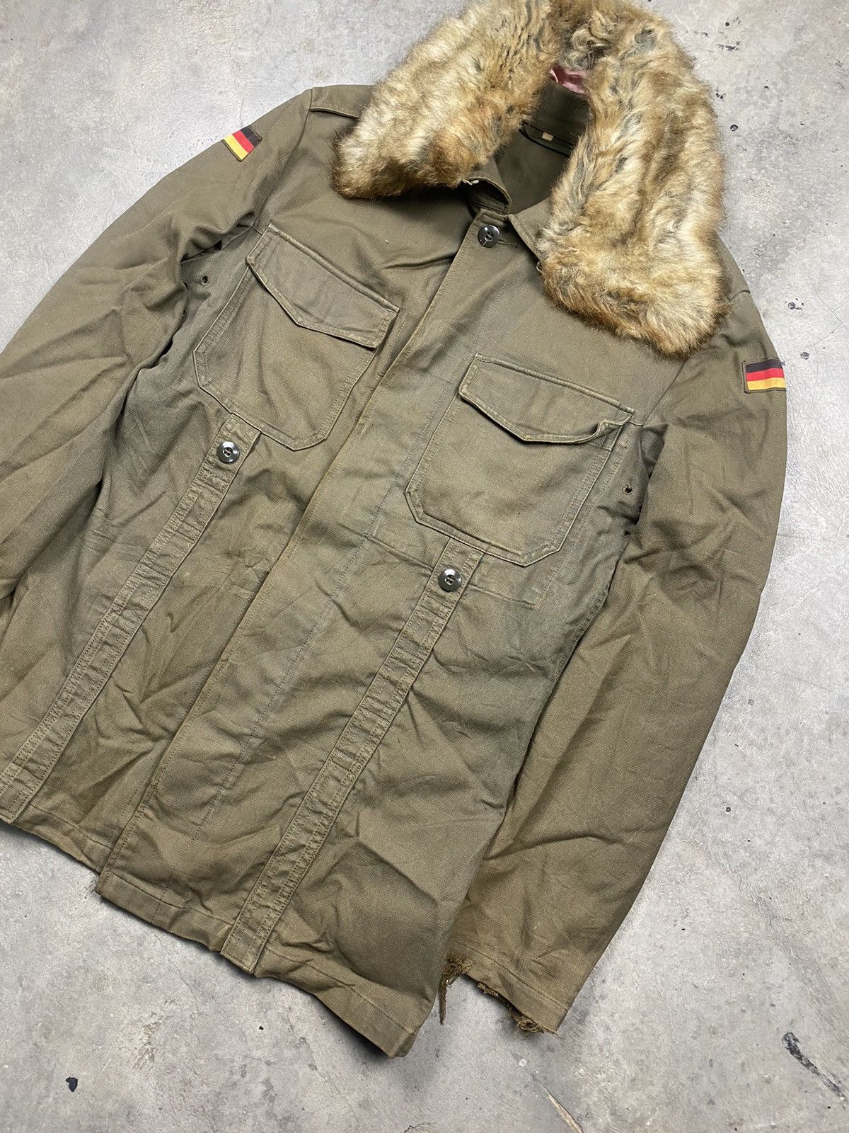 If Six Was Nine × Vintage Rare 80s Germany Faux Fur Military Parka Jacket Size US S / EU 44-46 / 1 - 3 Thumbnail