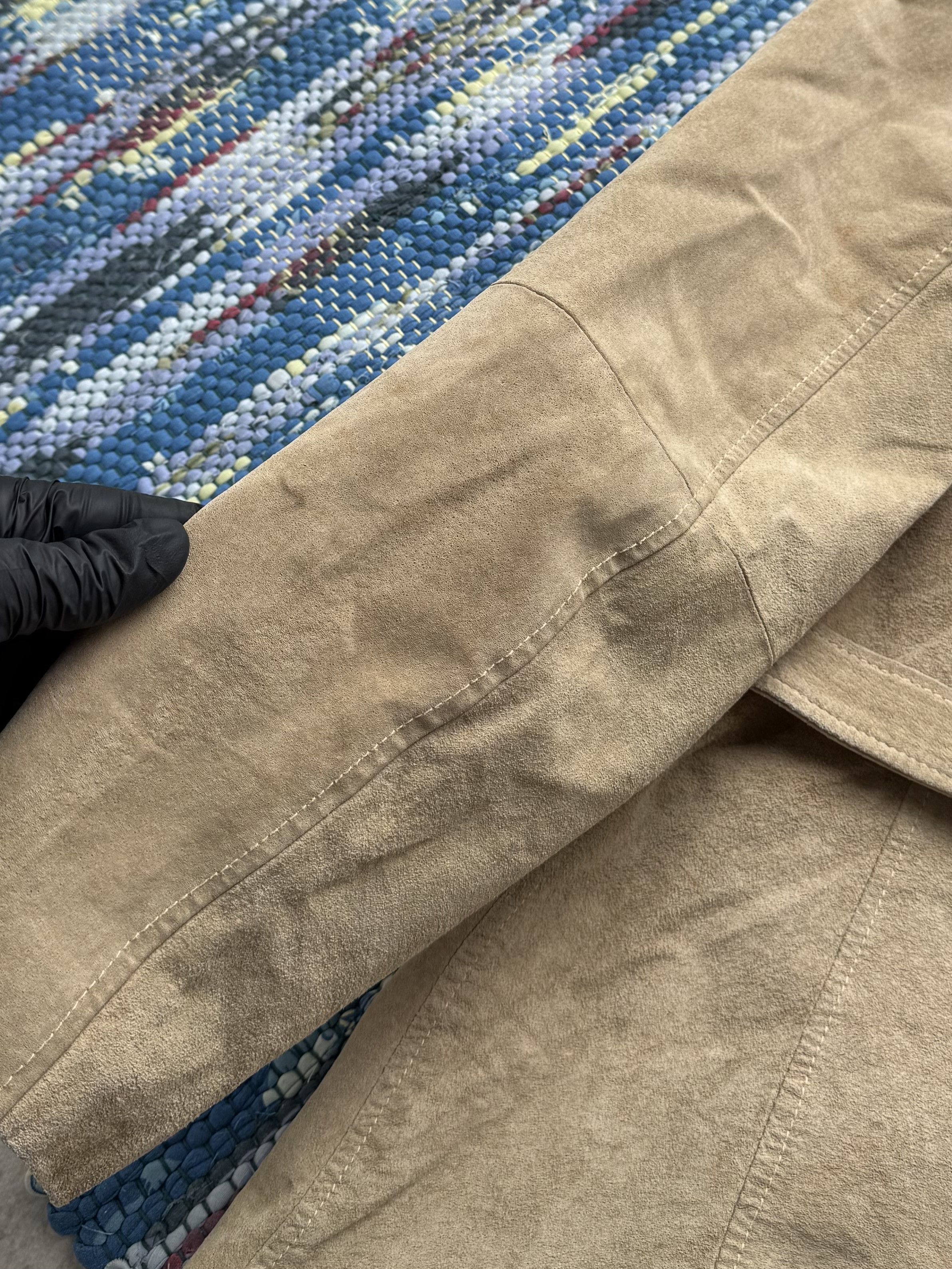 Vintage Vintage Real Pig Suede Jacket With Belt A8(V1)D15 Size L / US 10 / IT 46 - 23 Thumbnail