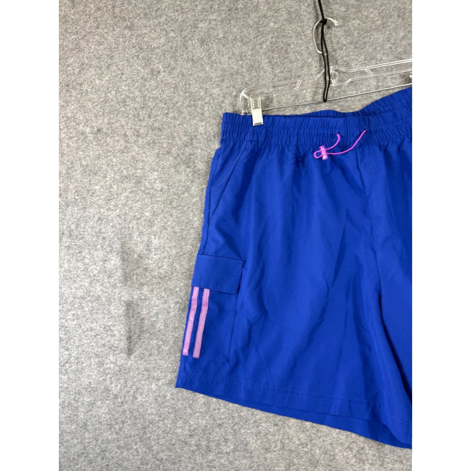 Adidas Adidas Sun Cargo Shorts Mens 2XL Blue Multi Sports Performance Drawstring NWT Size US 39 - 2 Thumbnail