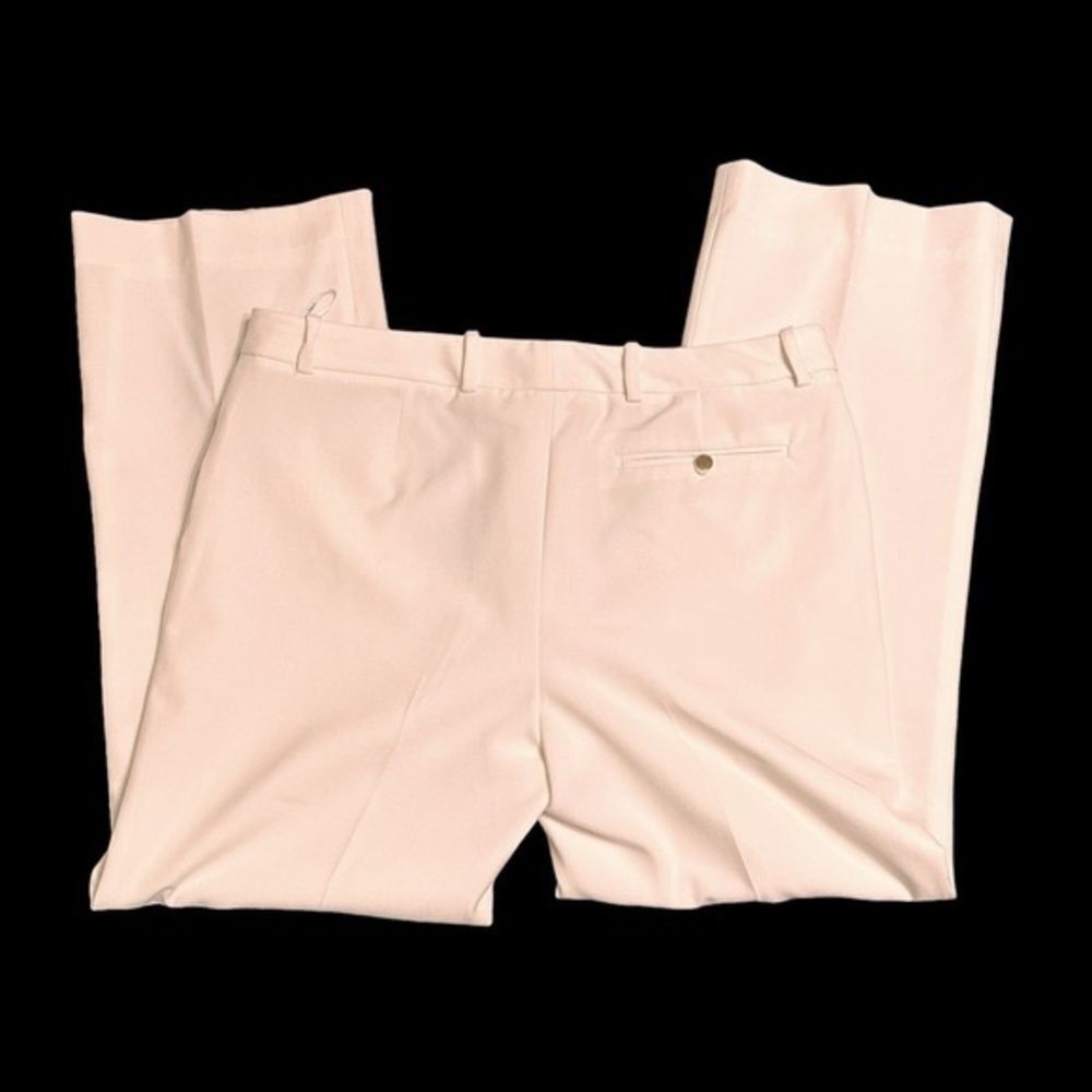 Calvin Klein Calvin Klein Wide leg fully lined high waist tailored ivory Size 29" - 3 Thumbnail