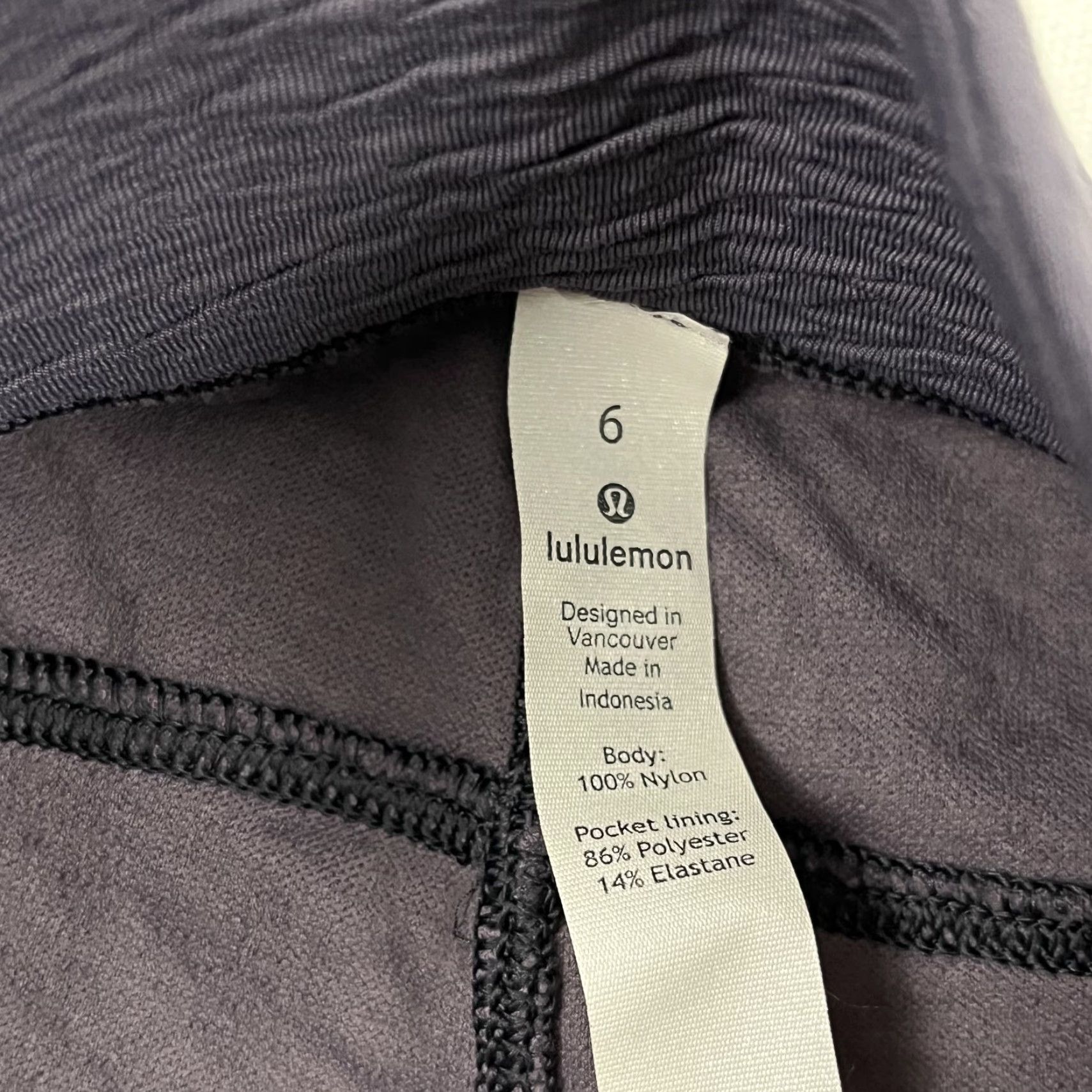 Lululemon Lululemon Can You Feel The Pleat Pants Women Size 6 Cropped Wide-Leg 19" Purple Nylon Blend Pockets Athleisure Yoga Womens Size 28" / US 6 / IT 42 - 2 Thumbnail