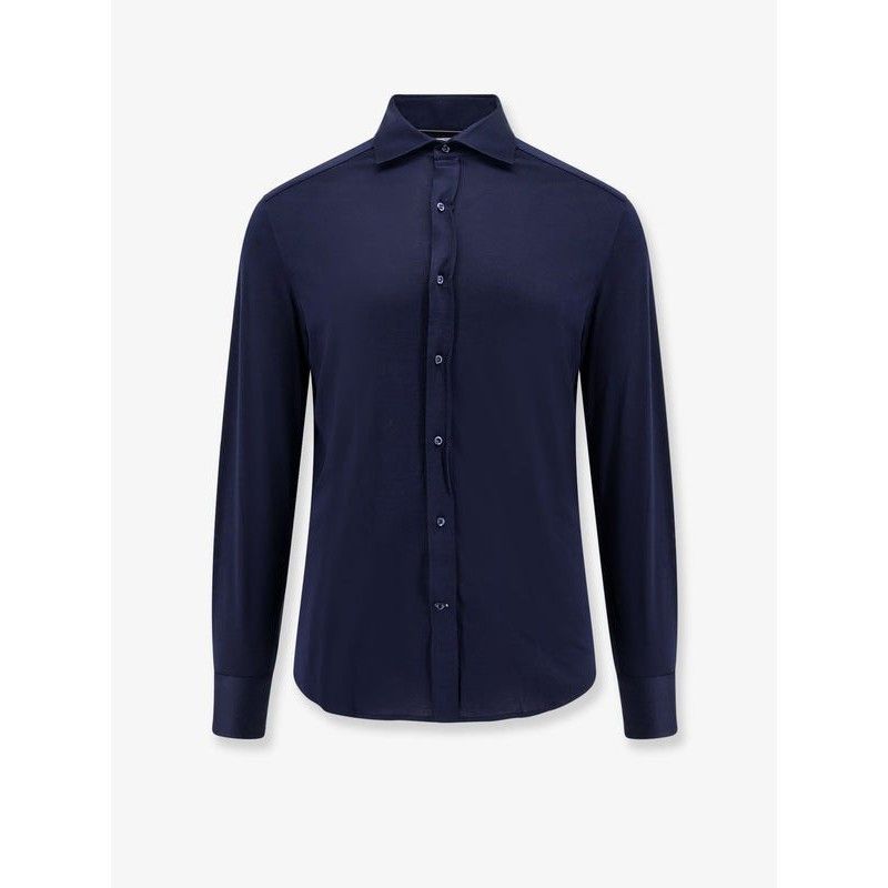 Brunello Cucinelli $1350 Blue Lightweight Jersey Shirt New &, Men's (Size Xl)