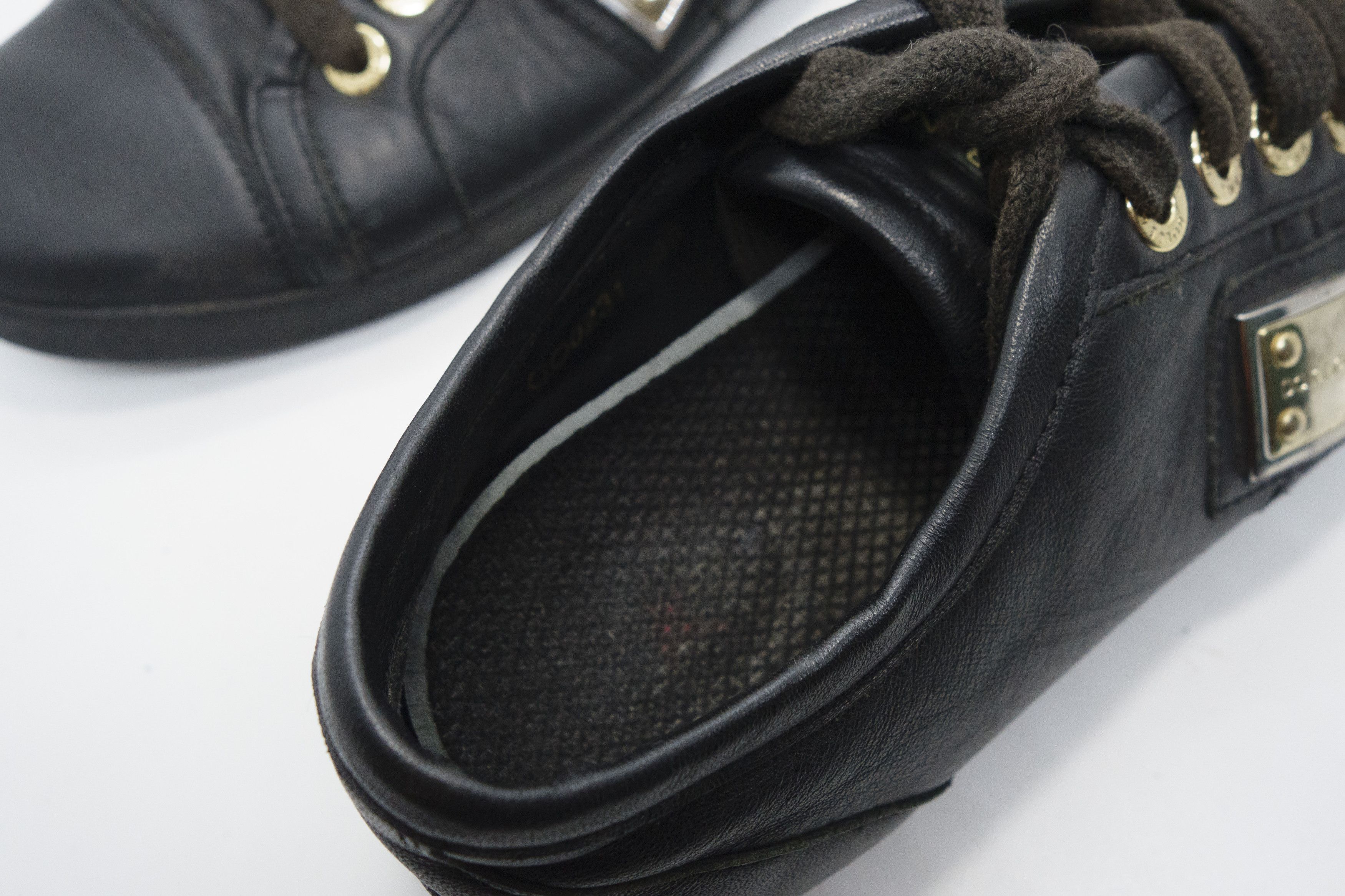 Dolce & Gabbana 00S Metal Logo Leather Low Sneakers Vintage Size US 7.5 / EU 40-41 - 8 Thumbnail